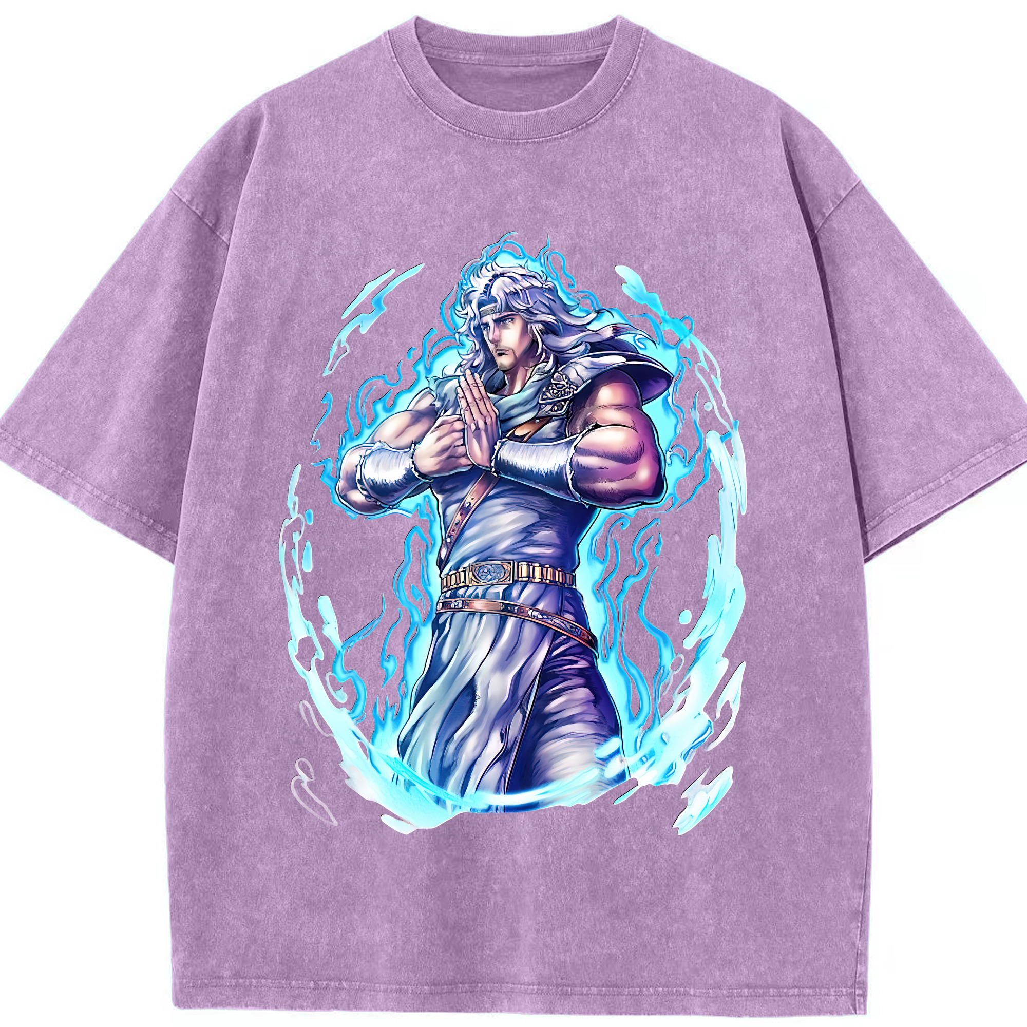 （画像用） 北斗の拳 Fist of the North Star 綿100% ヴィンテージ風 半袖Tシャツ（フロントプリント）