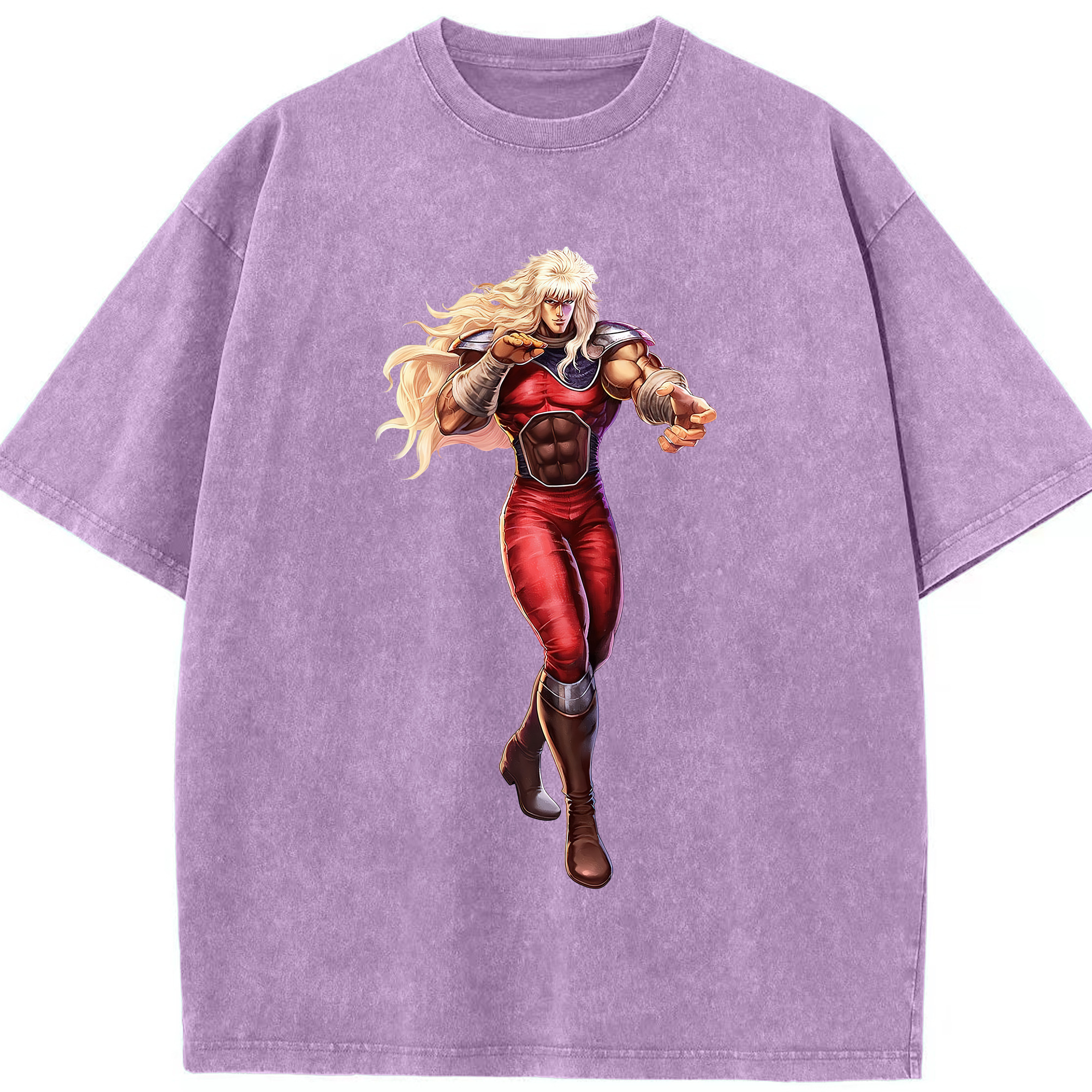 （画像用） 北斗の拳 Fist of the North Star 綿100% ヴィンテージ風 半袖Tシャツ（フロントプリント）