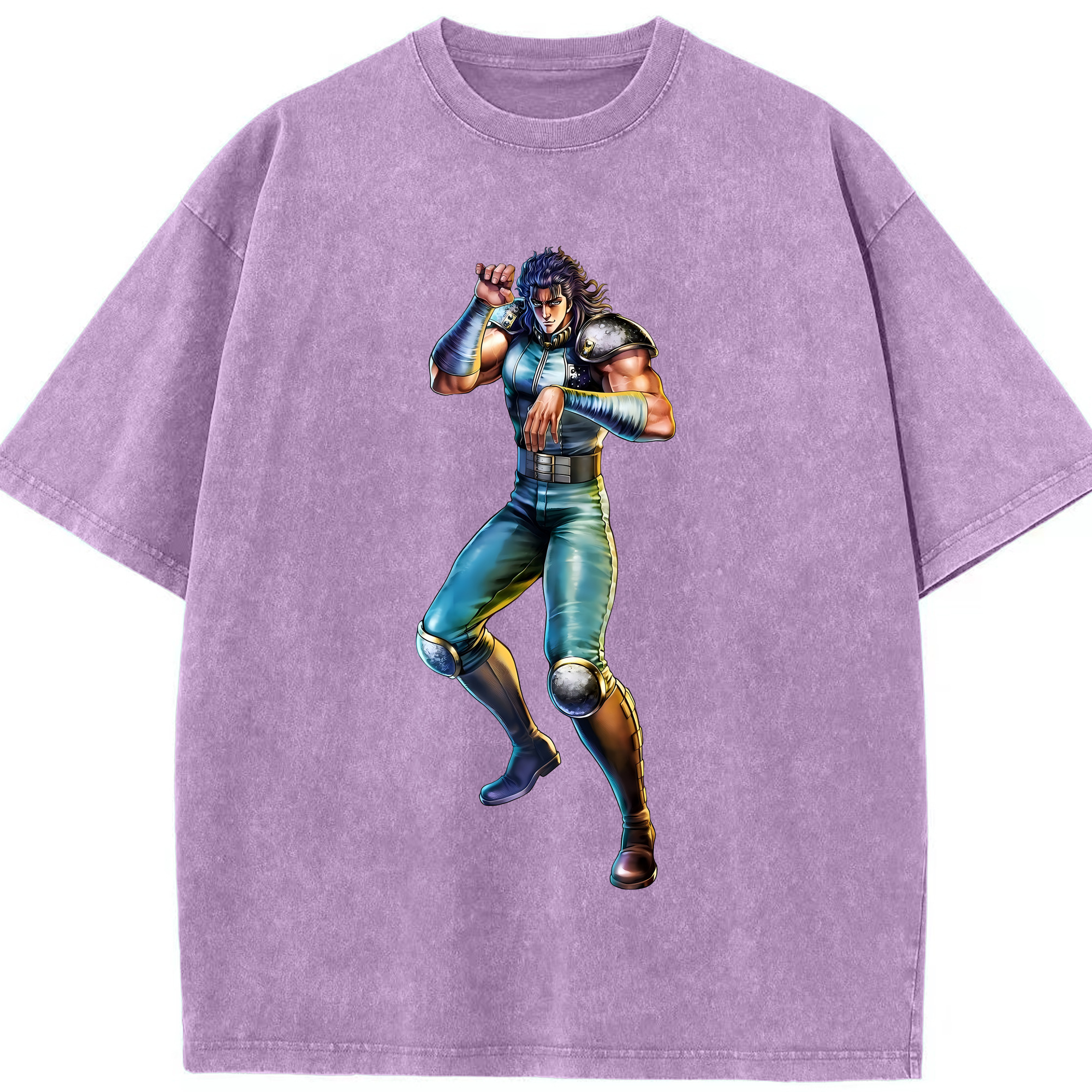 （画像用） 北斗の拳 Fist of the North Star 綿100% ヴィンテージ風 半袖Tシャツ（フロントプリント）