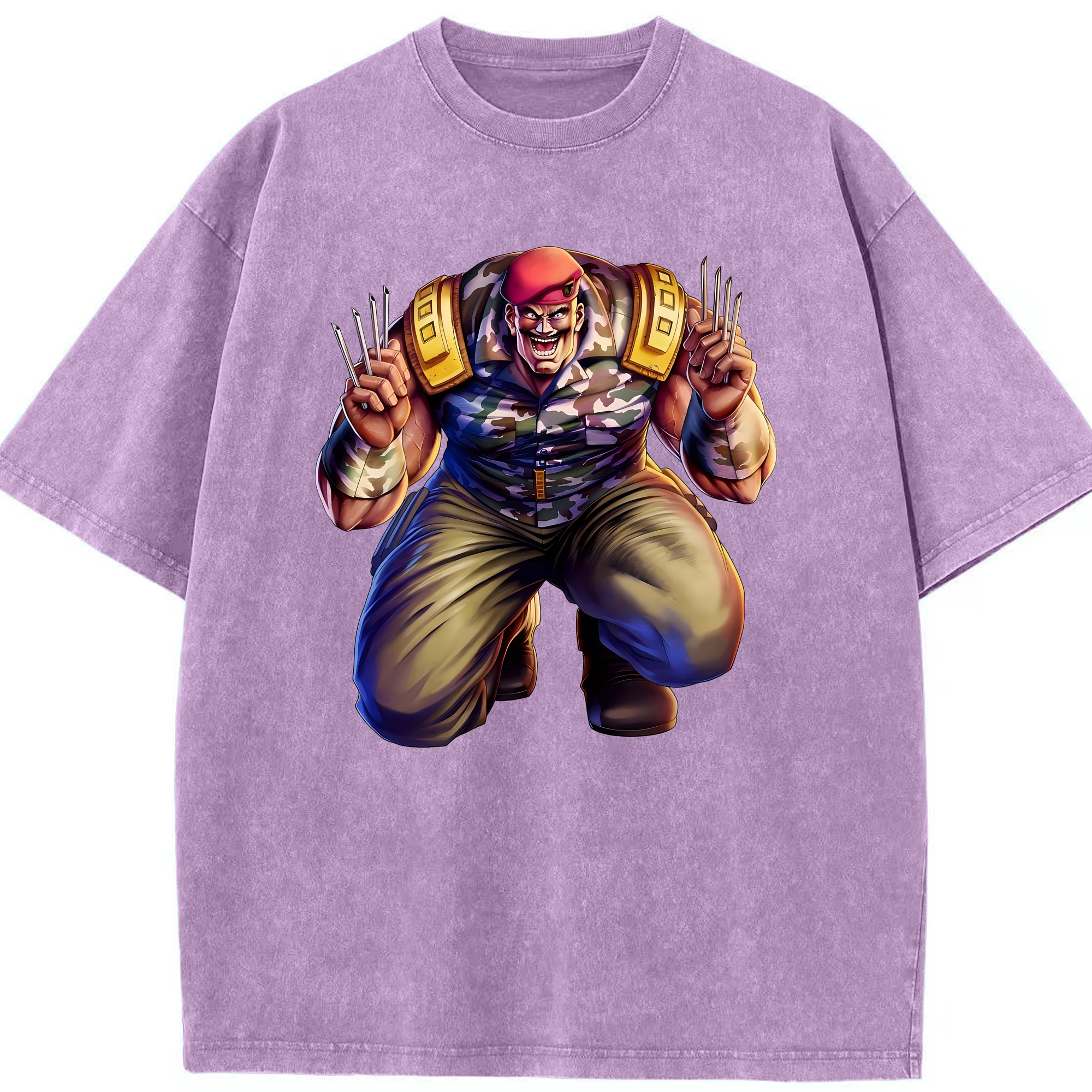 （画像用） 北斗の拳 Fist of the North Star 綿100% ヴィンテージ風 半袖Tシャツ（フロントプリント）