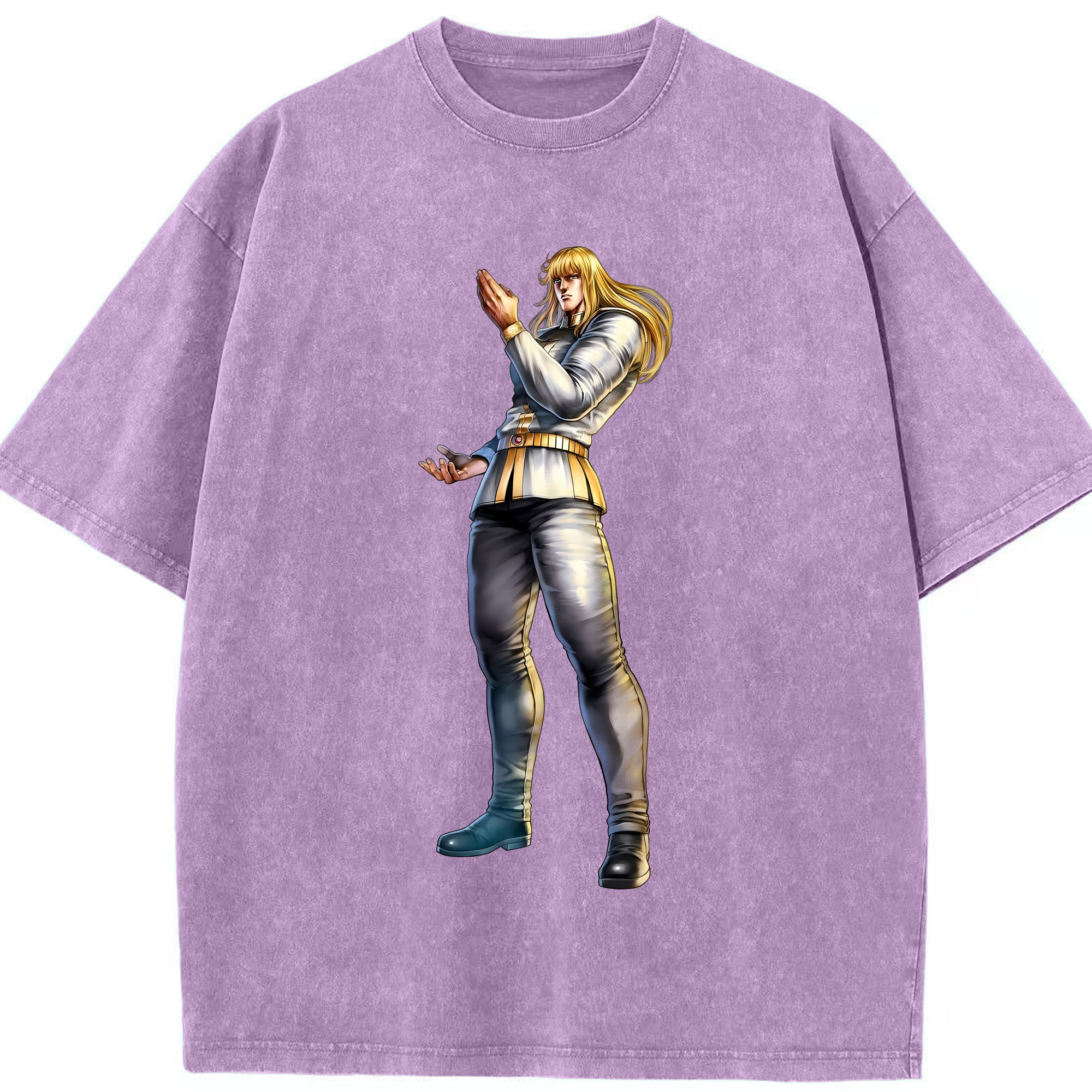 （画像用） 北斗の拳 Fist of the North Star 綿100% ヴィンテージ風 半袖Tシャツ（フロントプリント）