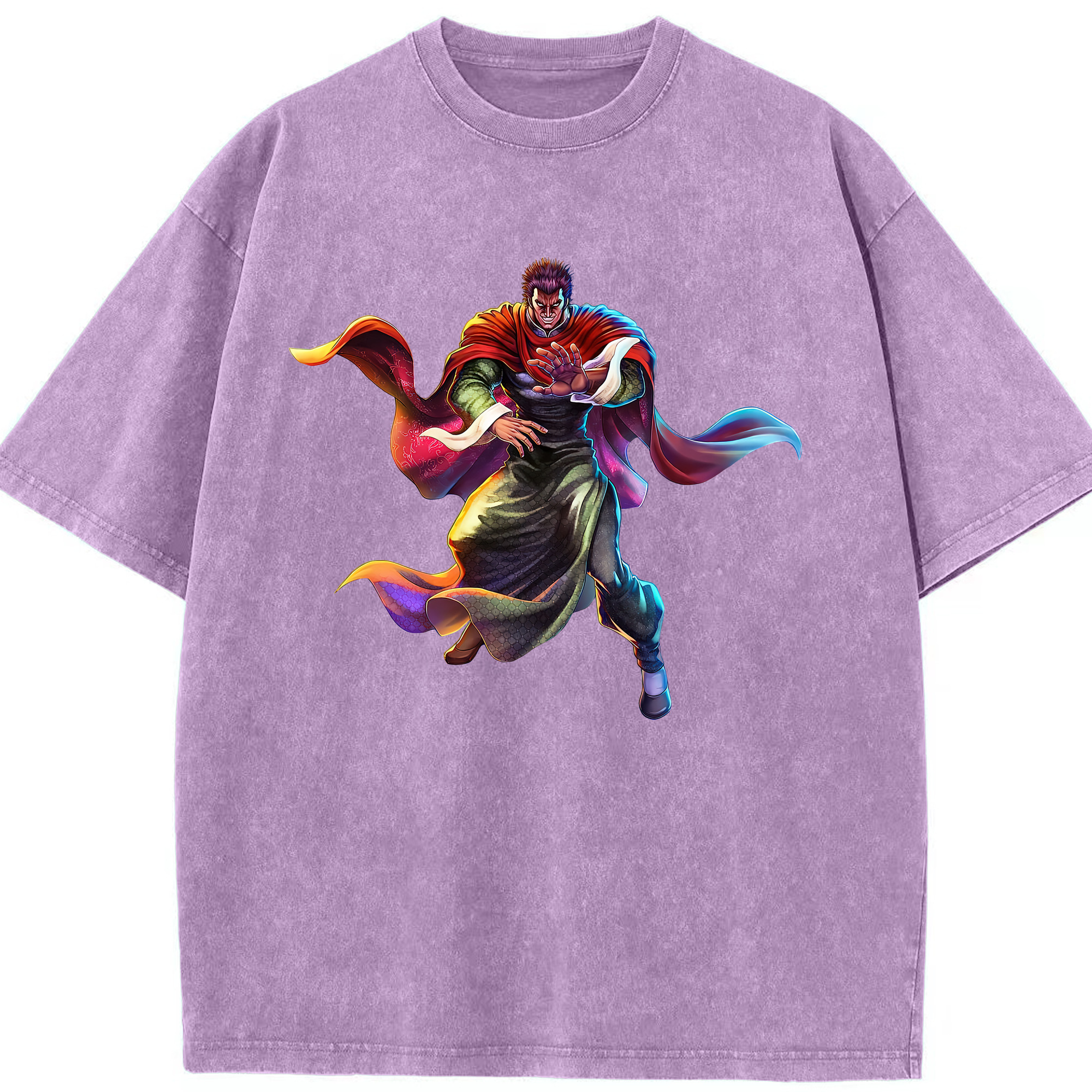 （画像用） 北斗の拳 Fist of the North Star 綿100% ヴィンテージ風 半袖Tシャツ（フロントプリント）