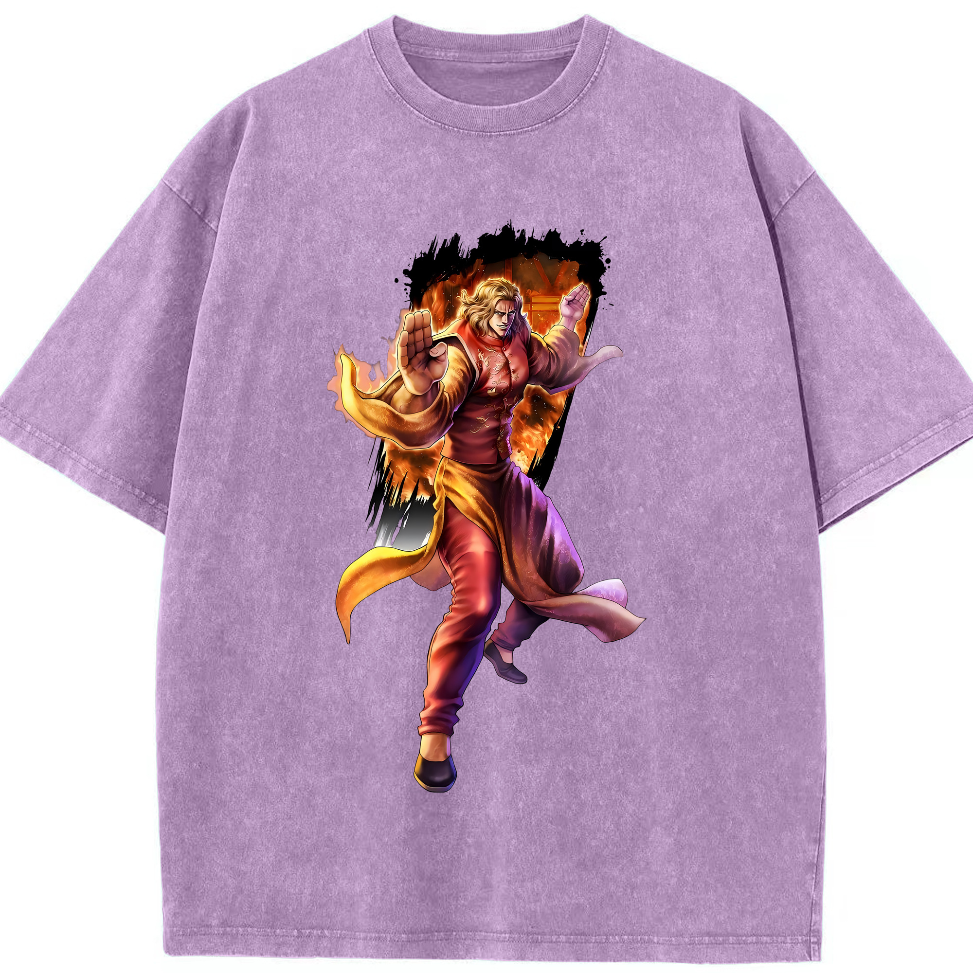 （画像用） 北斗の拳 Fist of the North Star 綿100% ヴィンテージ風 半袖Tシャツ（フロントプリント）