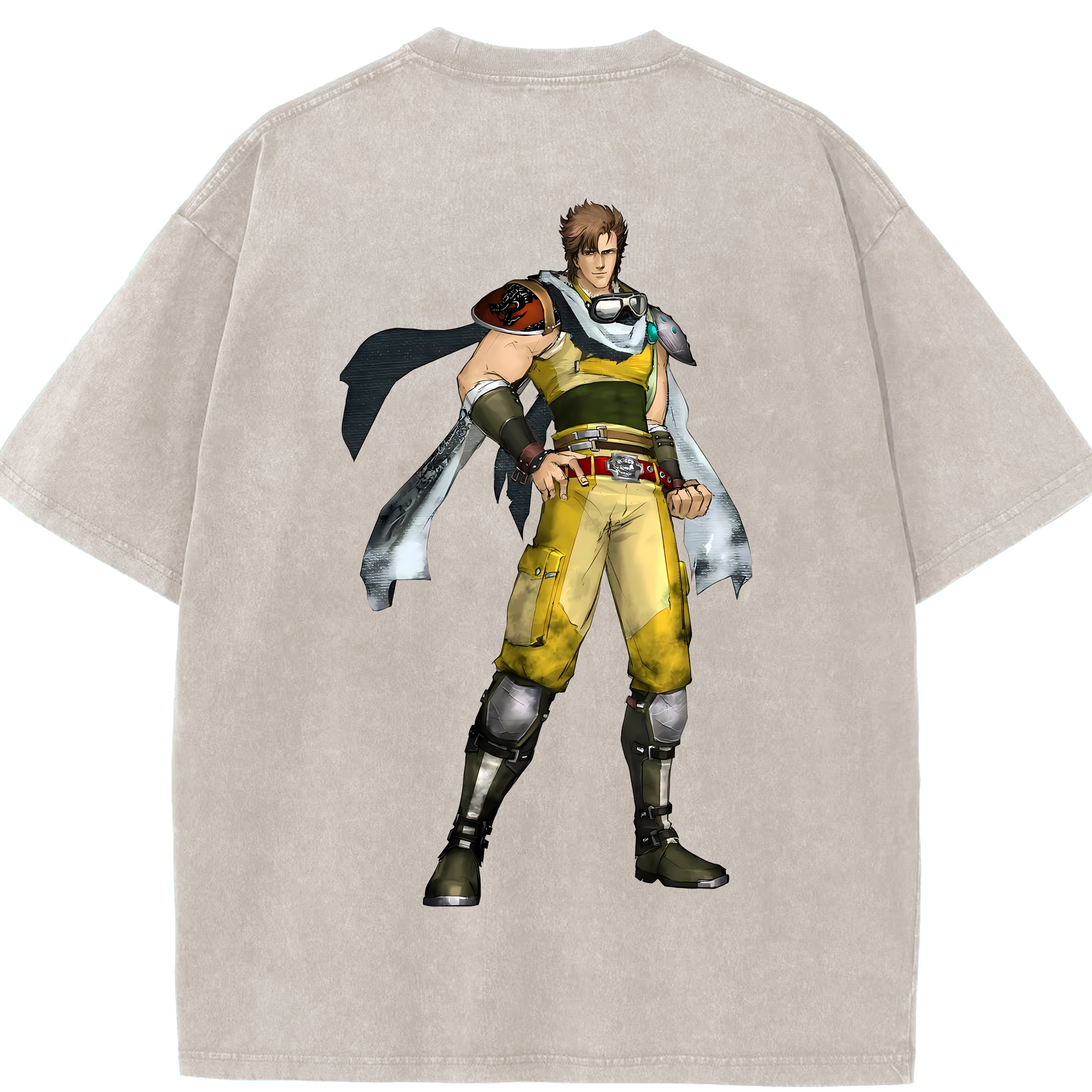 （画像用） 北斗の拳 Fist of the North Star 綿100% ヴィンテージ風 半袖Tシャツ（背面プリント）