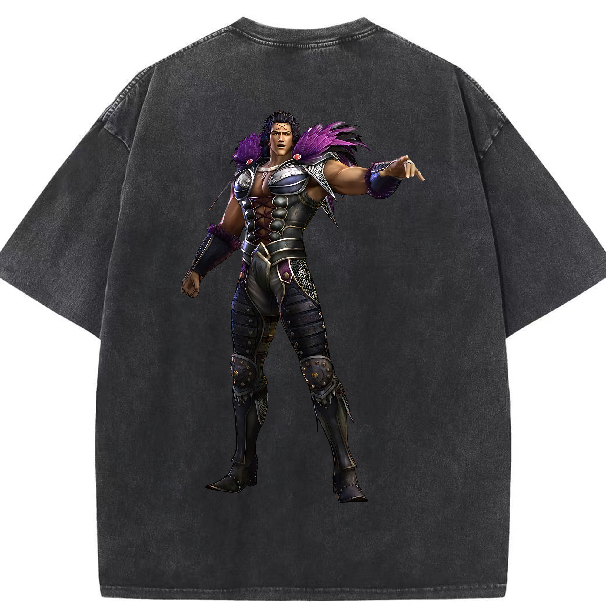 （画像用） 北斗の拳 Fist of the North Star 綿100% ヴィンテージ風 半袖Tシャツ（背面プリント）