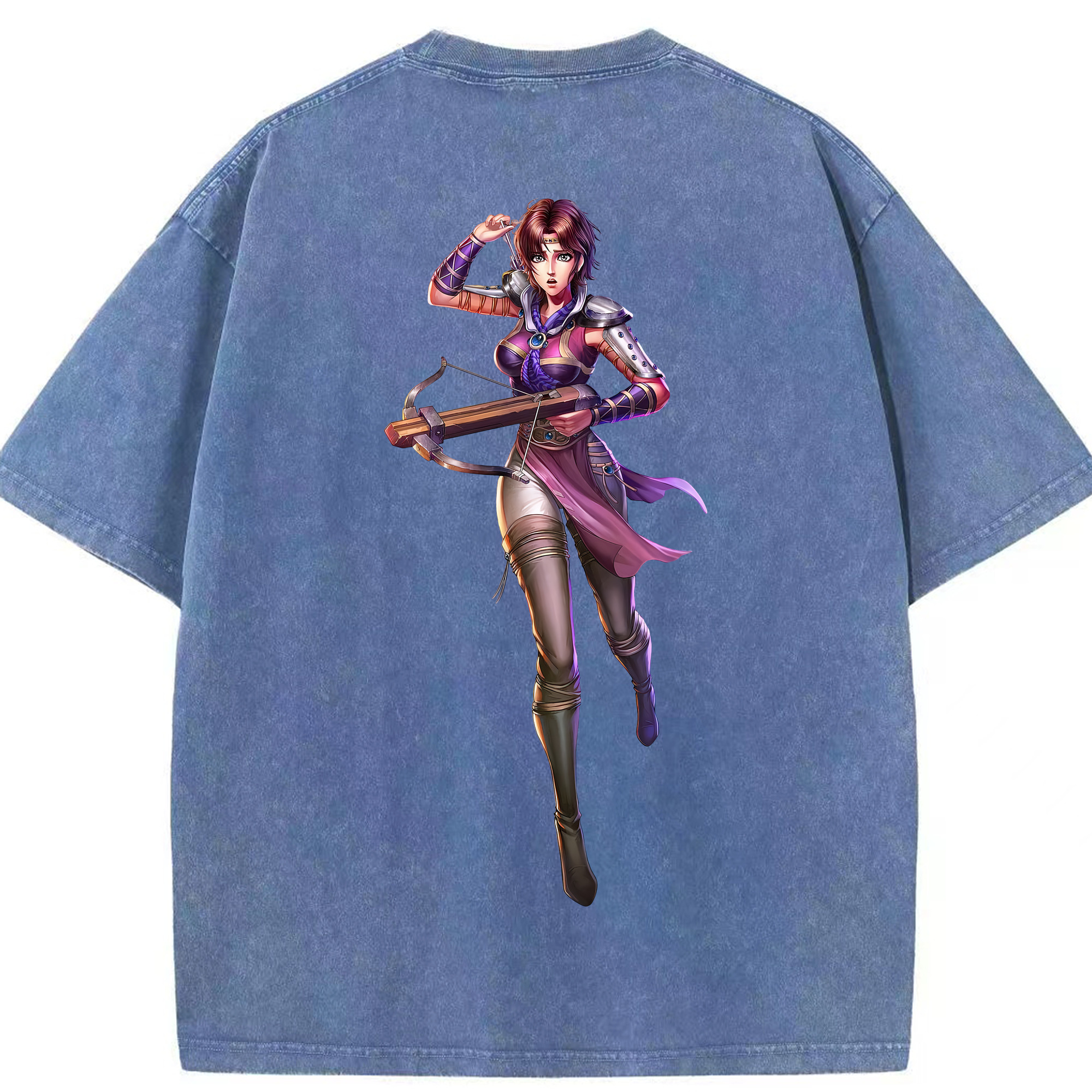 （画像用） 北斗の拳 Fist of the North Star 綿100% ヴィンテージ風 半袖Tシャツ（背面プリント）