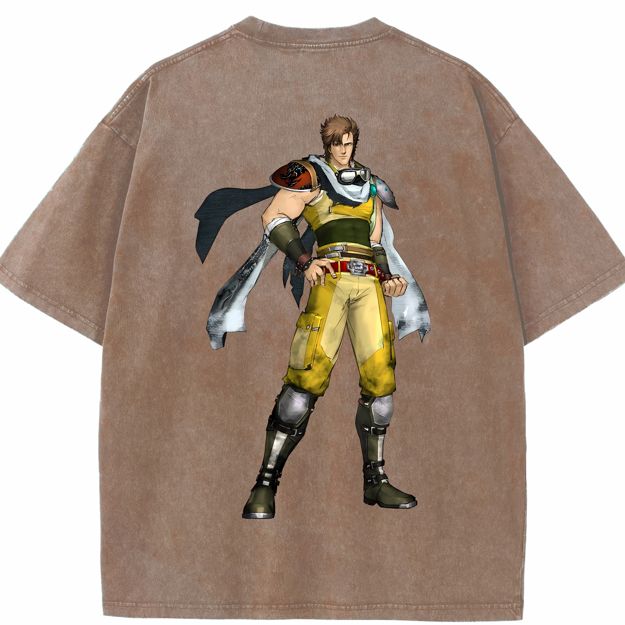 （画像用） 北斗の拳 Fist of the North Star 綿100% ヴィンテージ風 半袖Tシャツ（背面プリント）