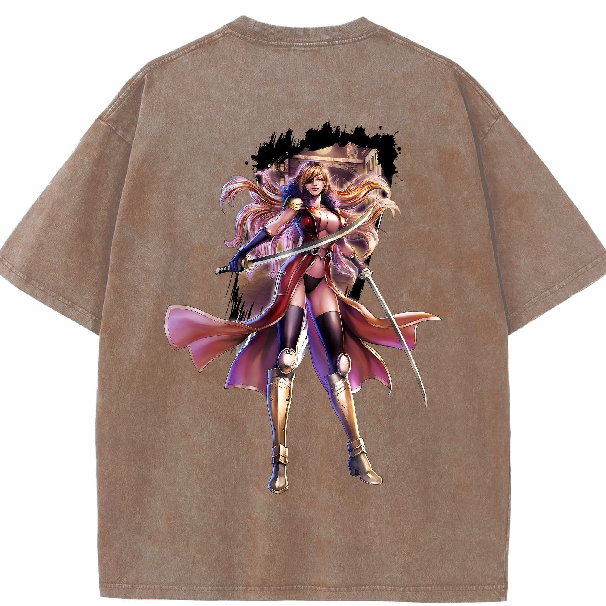 （画像用） 北斗の拳 Fist of the North Star 綿100% ヴィンテージ風 半袖Tシャツ（背面プリント）