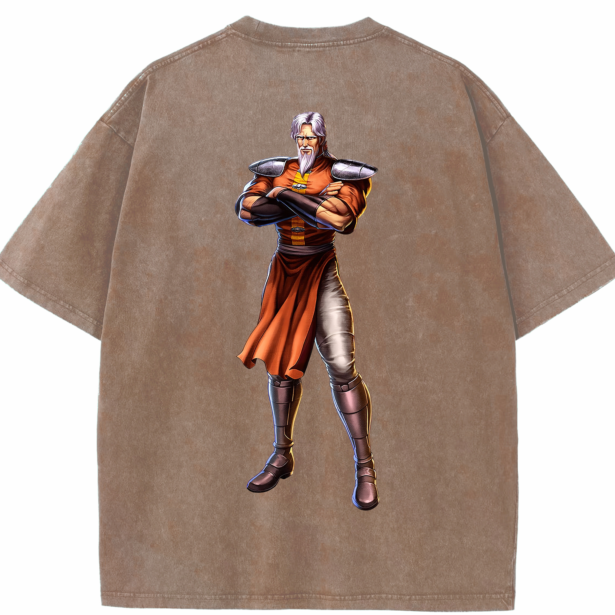 （画像用） 北斗の拳 Fist of the North Star 綿100% ヴィンテージ風 半袖Tシャツ（背面プリント）