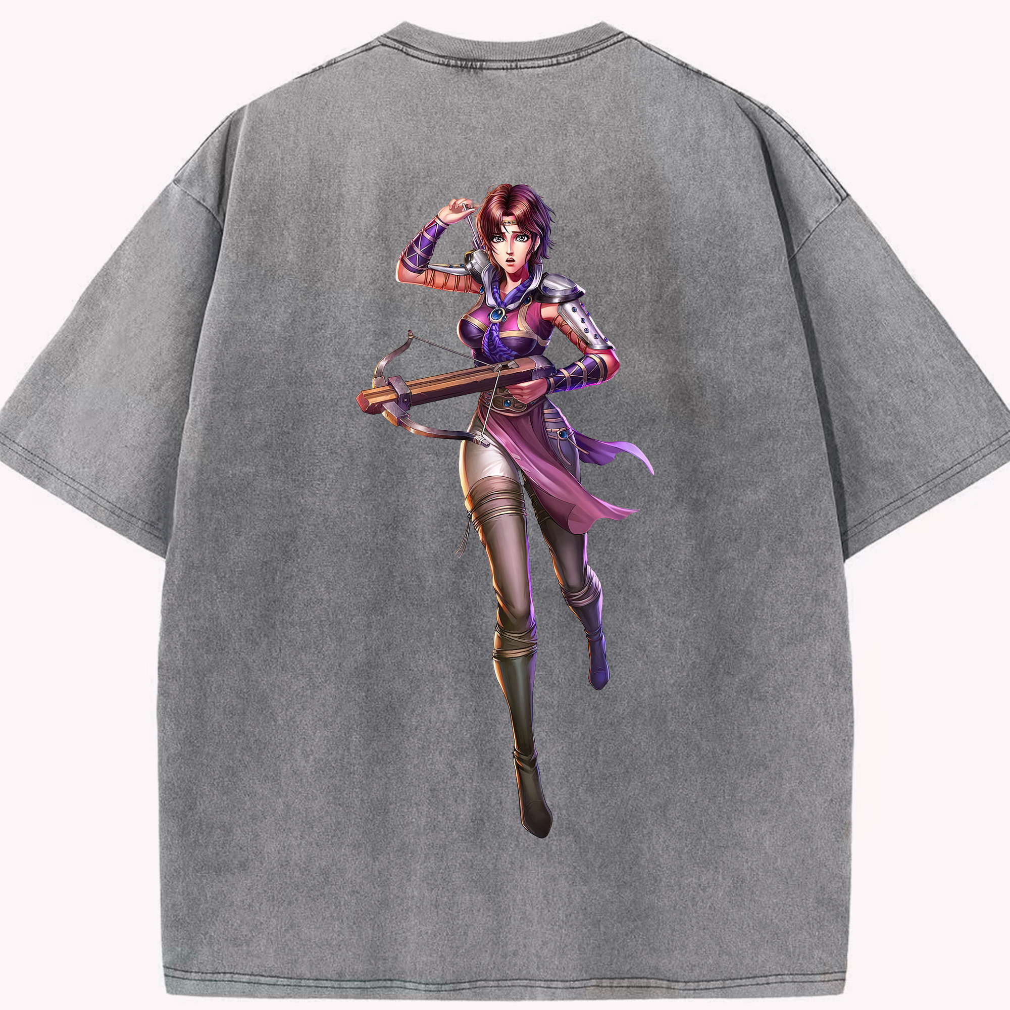 （画像用） 北斗の拳 Fist of the North Star 綿100% ヴィンテージ風 半袖Tシャツ（背面プリント）