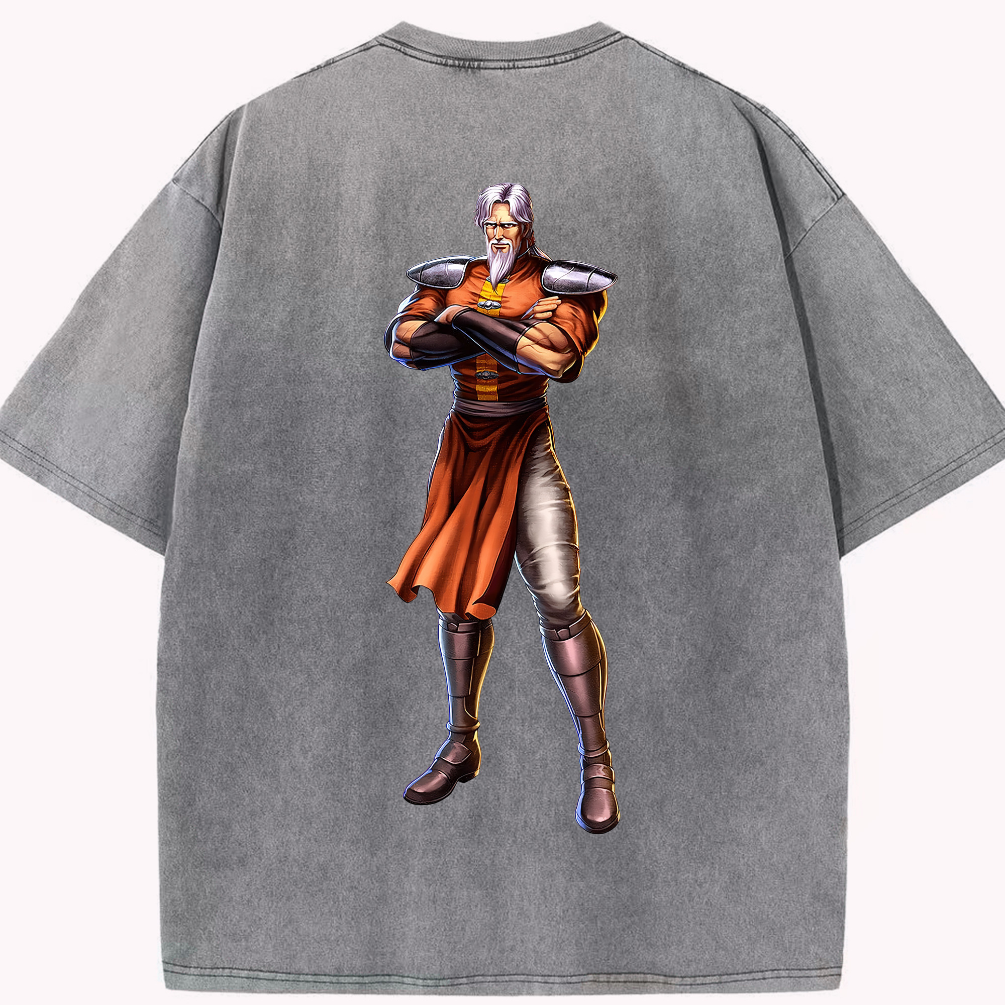 （画像用） 北斗の拳 Fist of the North Star 綿100% ヴィンテージ風 半袖Tシャツ（背面プリント）