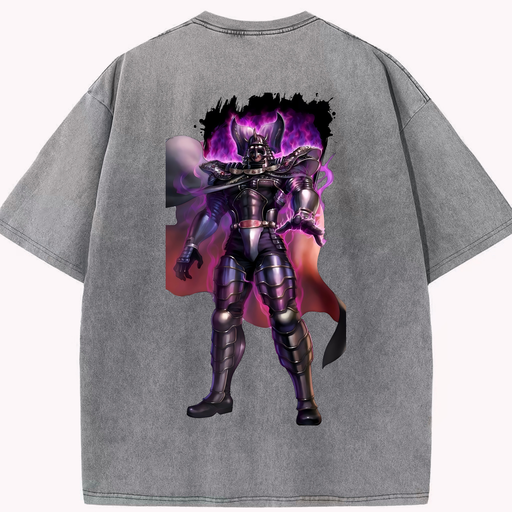 （画像用） 北斗の拳 Fist of the North Star 綿100% ヴィンテージ風 半袖Tシャツ（背面プリント）
