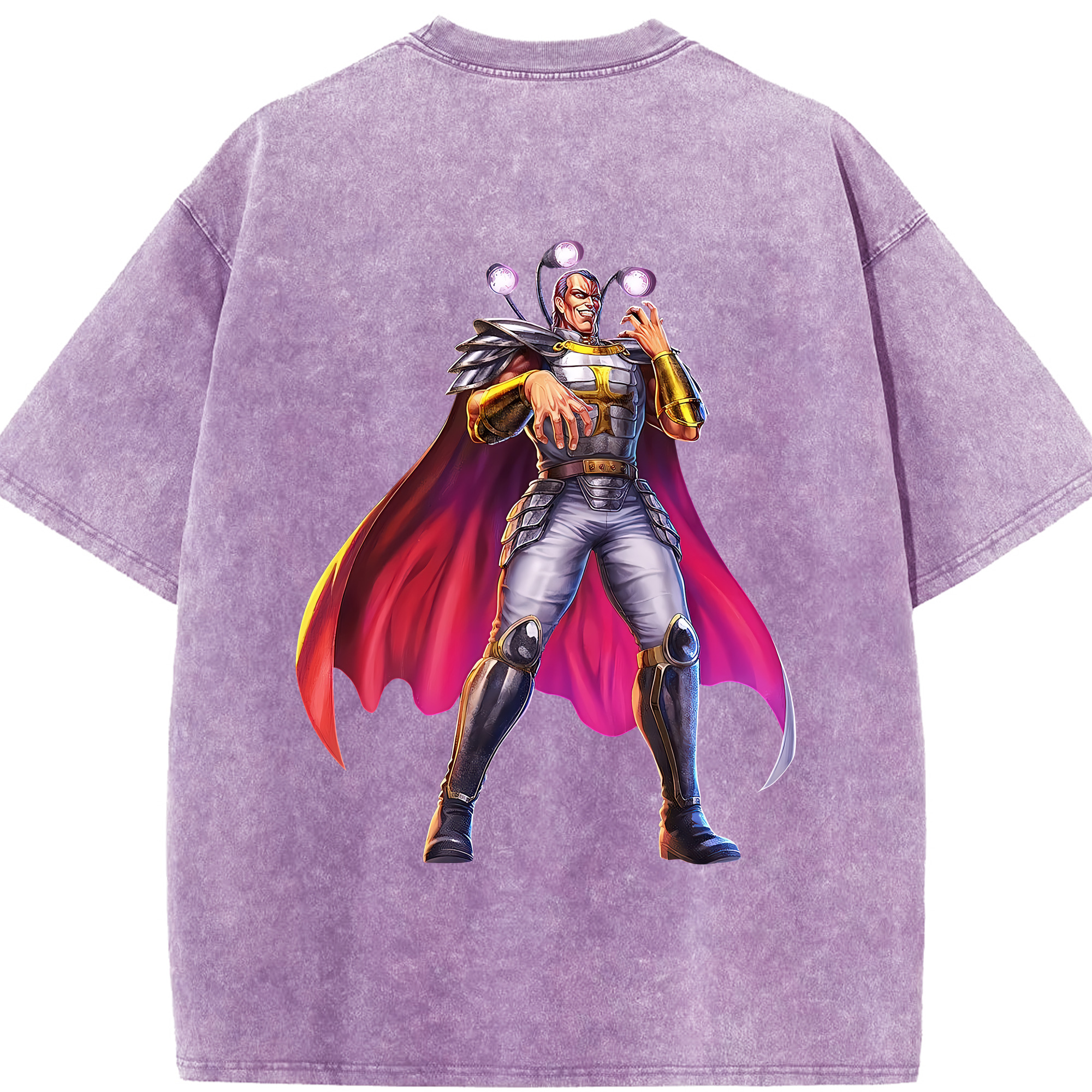 （画像用） 北斗の拳 Fist of the North Star 綿100% ヴィンテージ風 半袖Tシャツ（背面プリント）