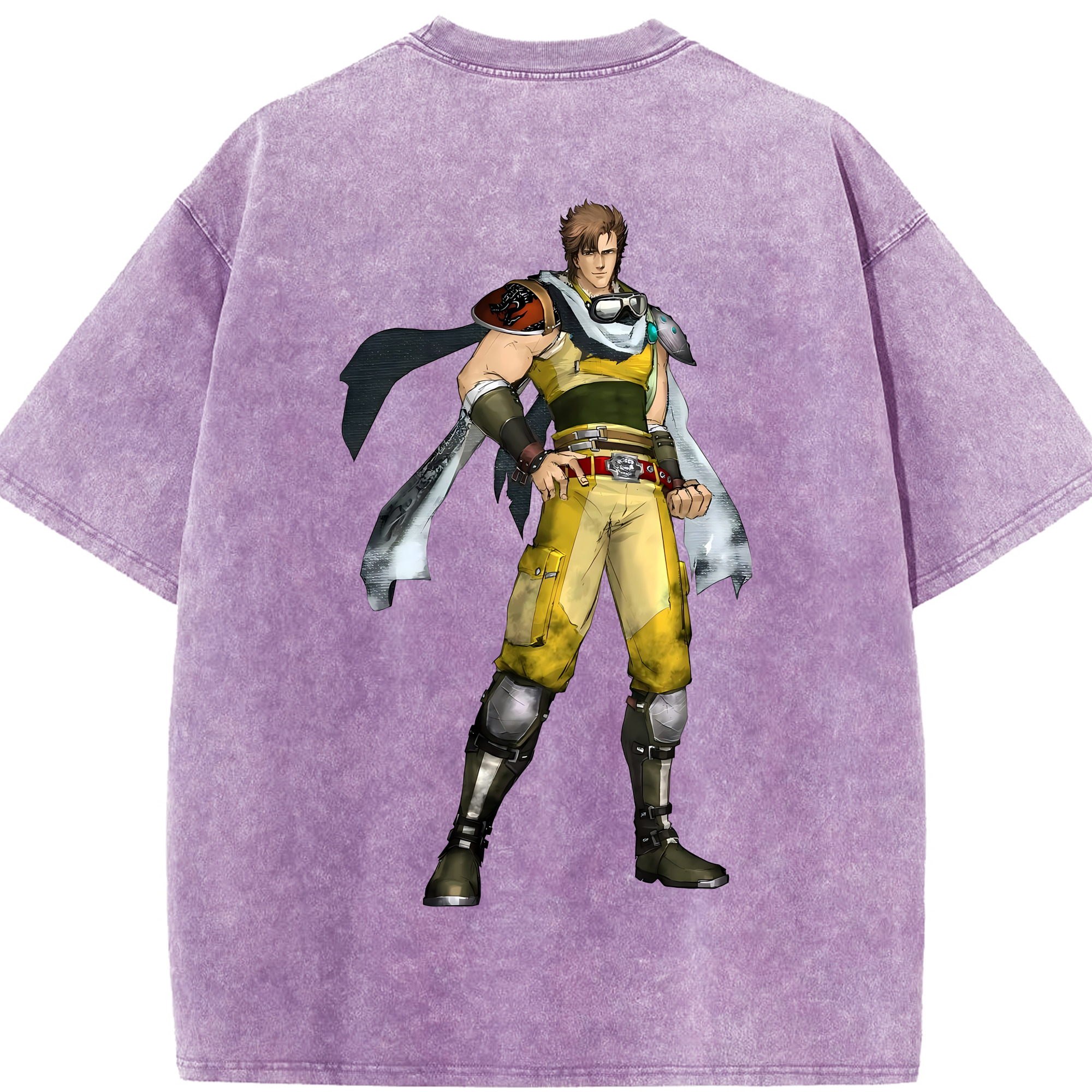 （画像用） 北斗の拳 Fist of the North Star 綿100% ヴィンテージ風 半袖Tシャツ（背面プリント）