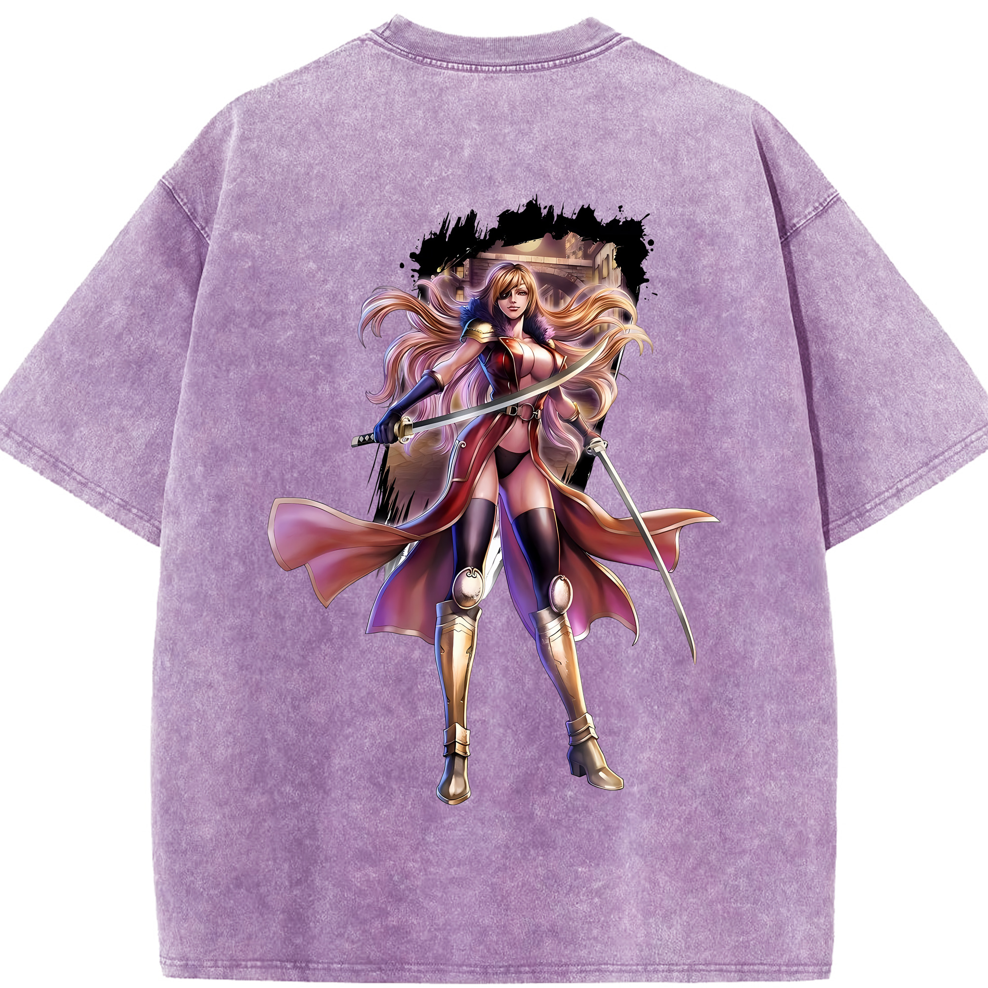 （画像用） 北斗の拳 Fist of the North Star 綿100% ヴィンテージ風 半袖Tシャツ（背面プリント）