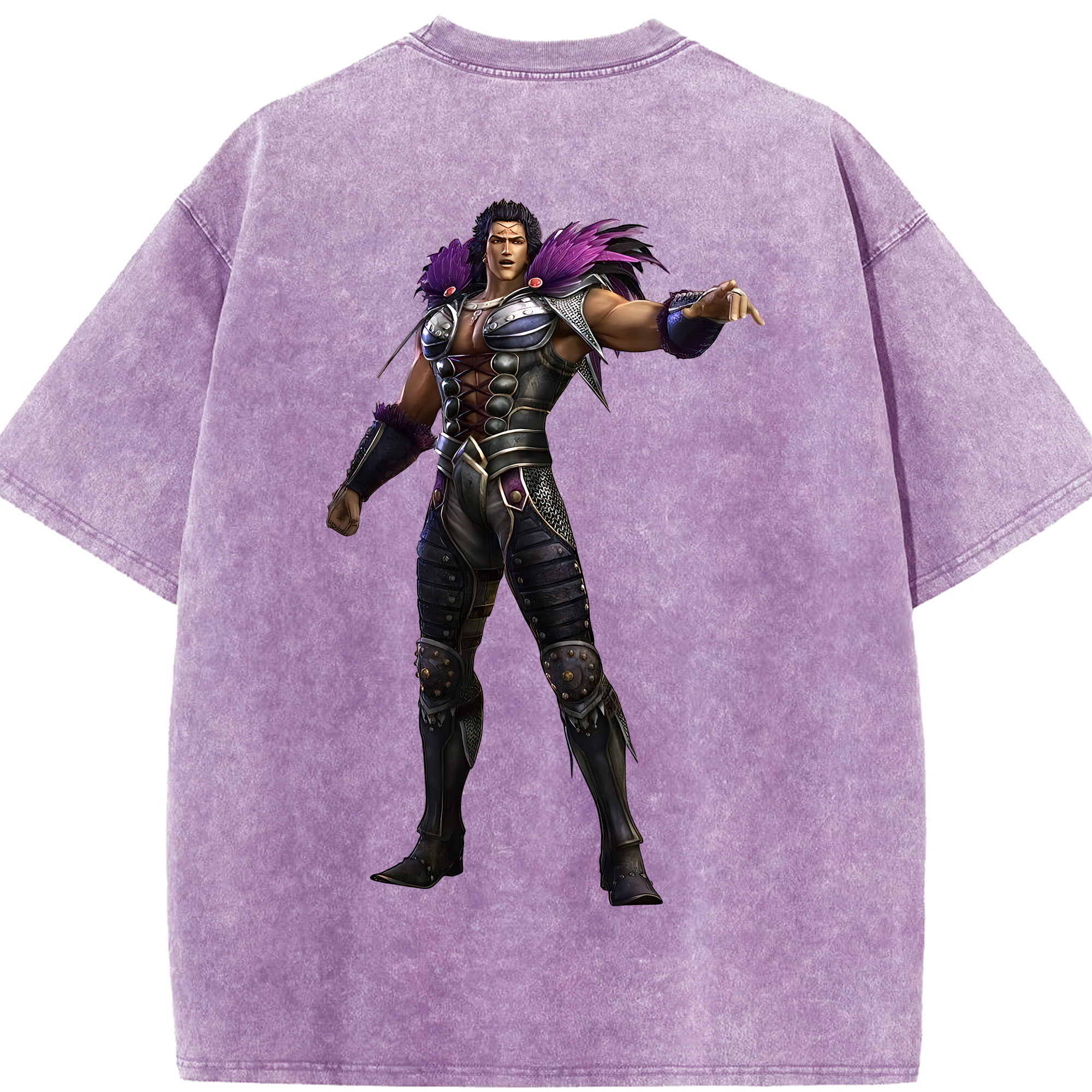 （画像用） 北斗の拳 Fist of the North Star 綿100% ヴィンテージ風 半袖Tシャツ（背面プリント）