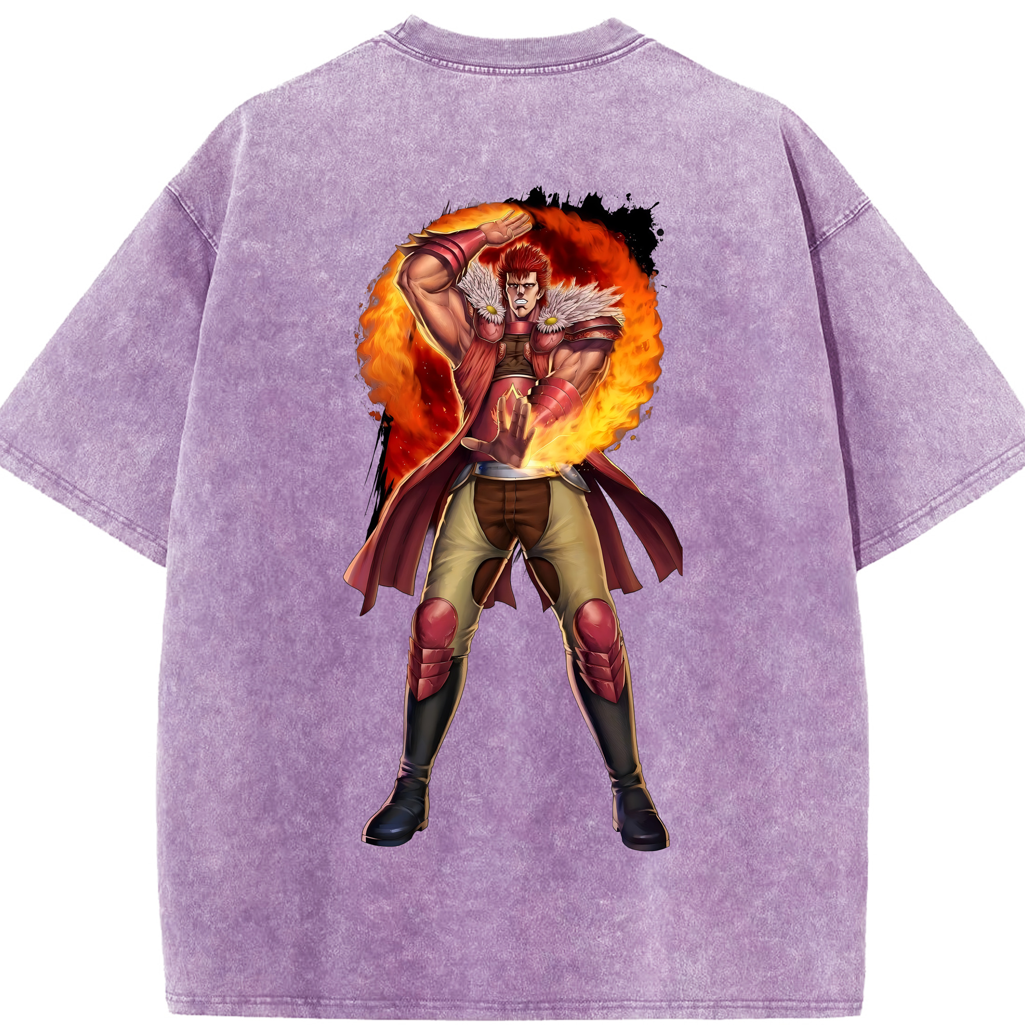 （画像用） 北斗の拳 Fist of the North Star 綿100% ヴィンテージ風 半袖Tシャツ（背面プリント）