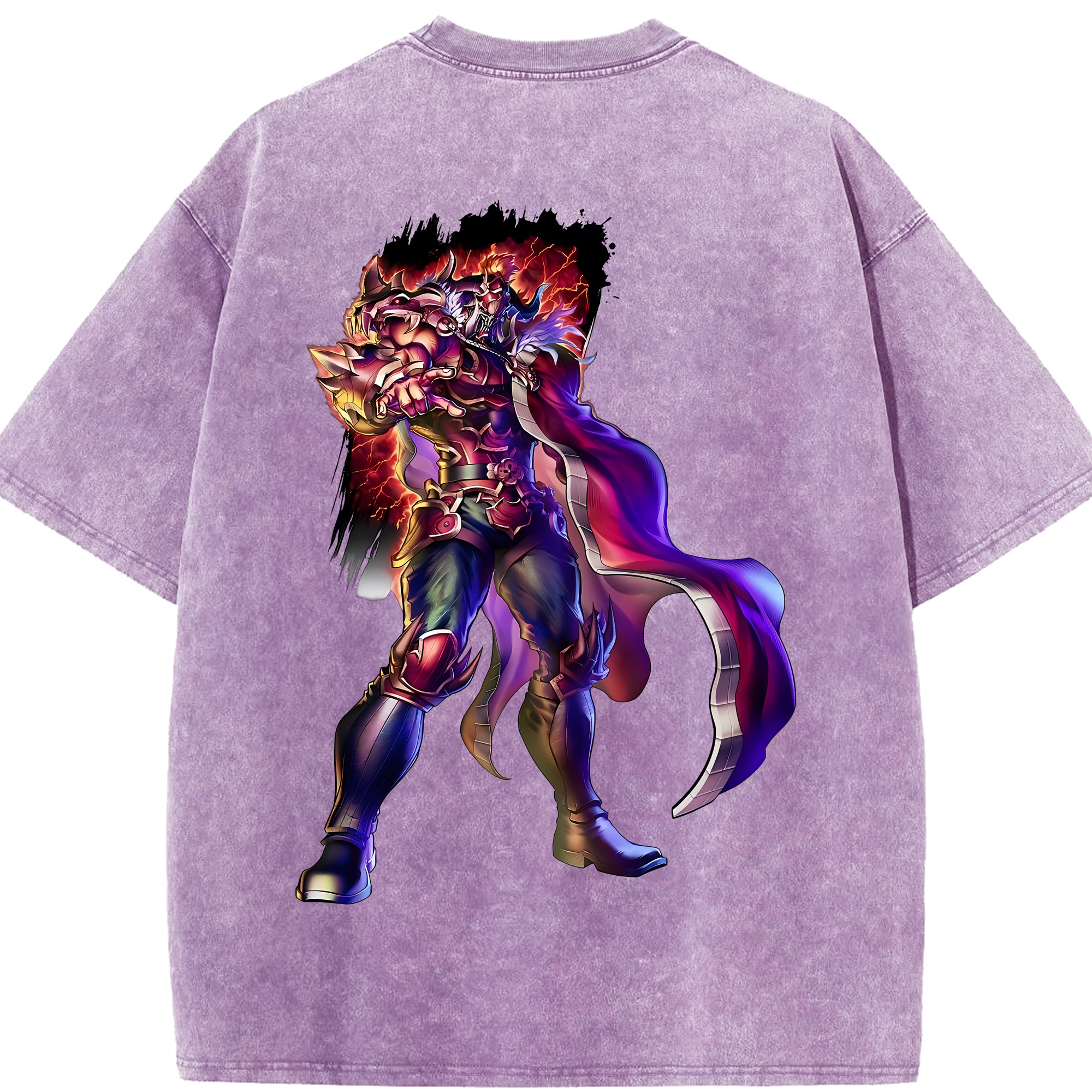 （画像用） 北斗の拳 Fist of the North Star 綿100% ヴィンテージ風 半袖Tシャツ（背面プリント）