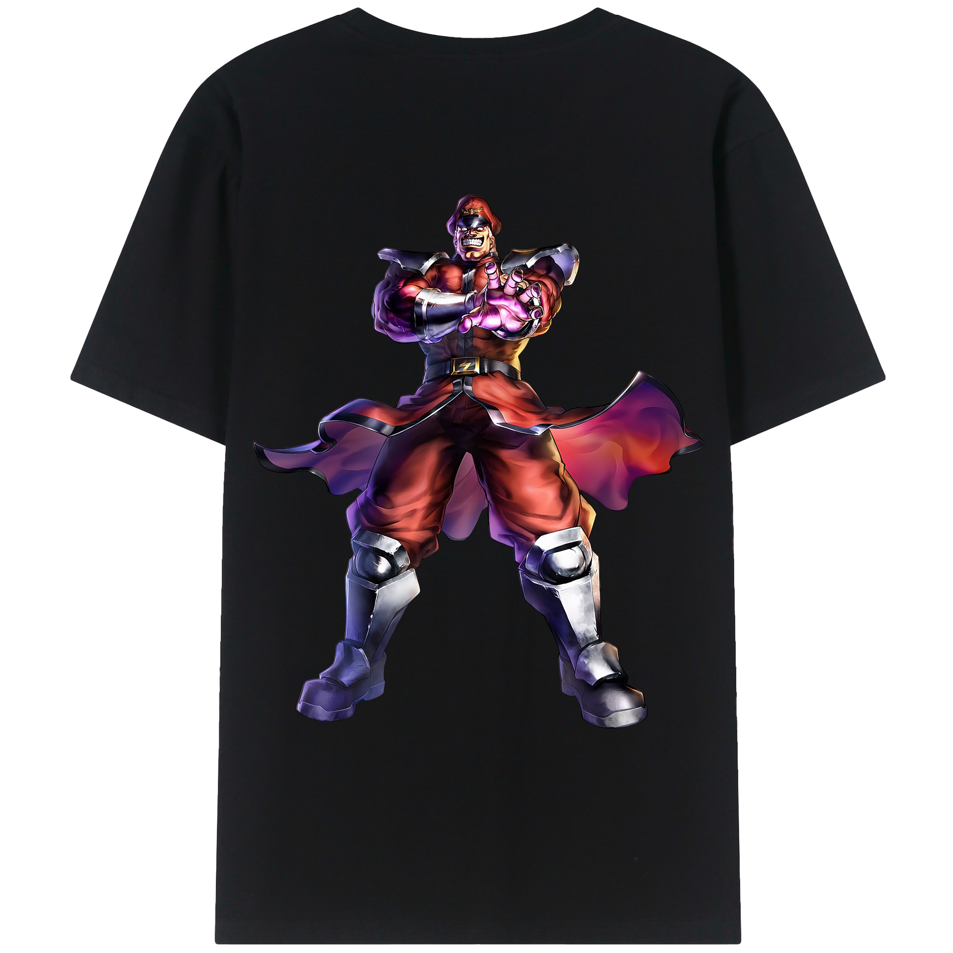 （画像用） 北斗の拳 Fist of the North Star 綿100％ メンズ半袖Tシャツ（バックプリント） 通気性
