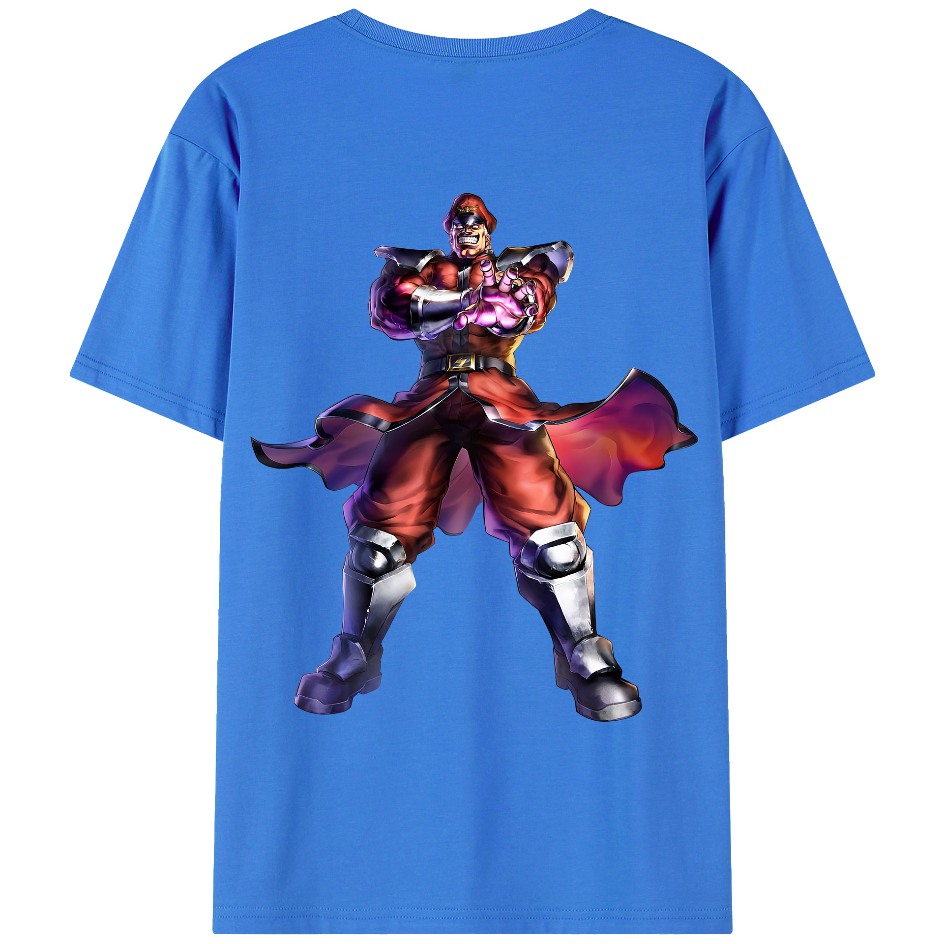 （画像用） 北斗の拳 Fist of the North Star 綿100％ メンズ半袖Tシャツ（バックプリント） 通気性