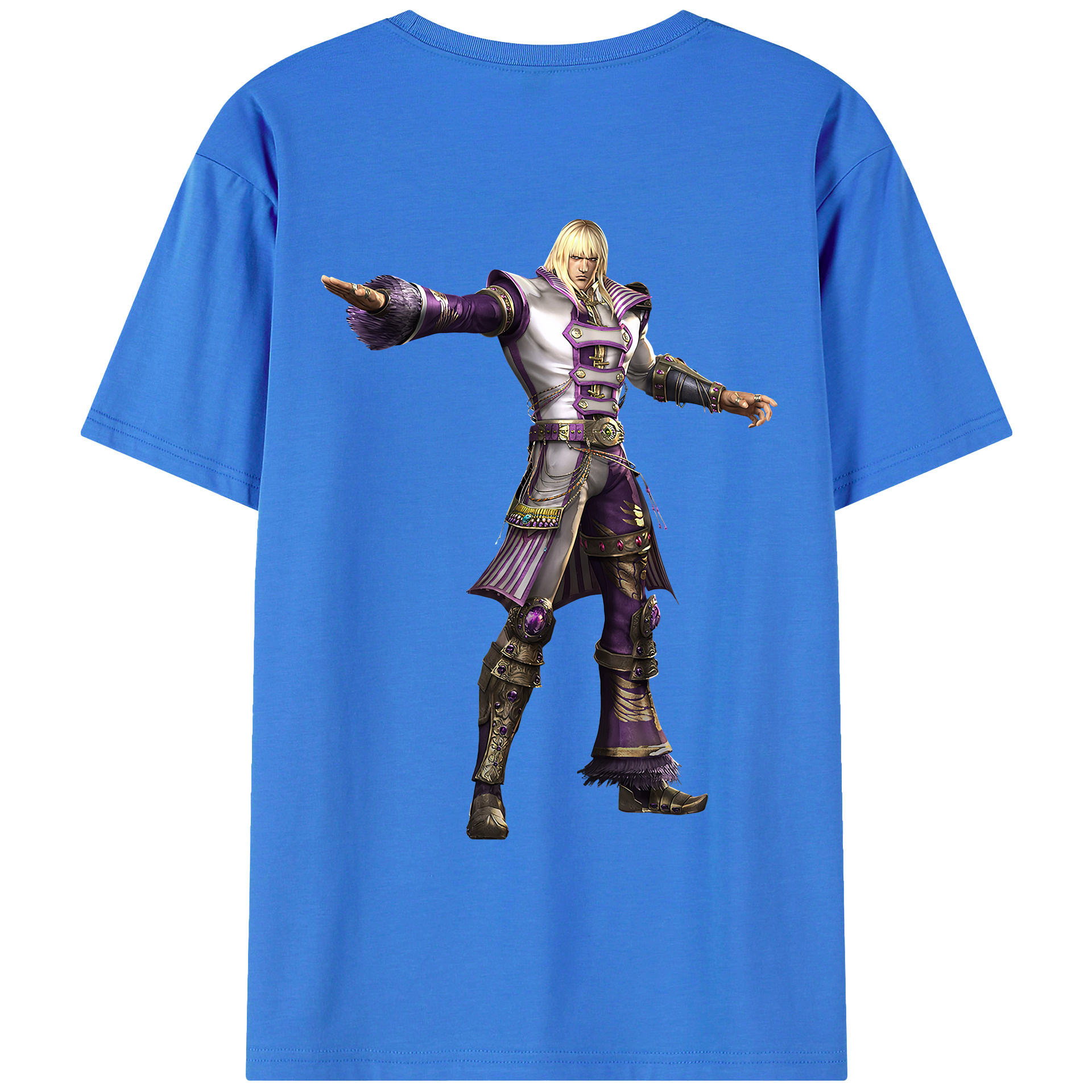 （画像用） 北斗の拳 Fist of the North Star 綿100％ メンズ半袖Tシャツ（バックプリント） 通気性