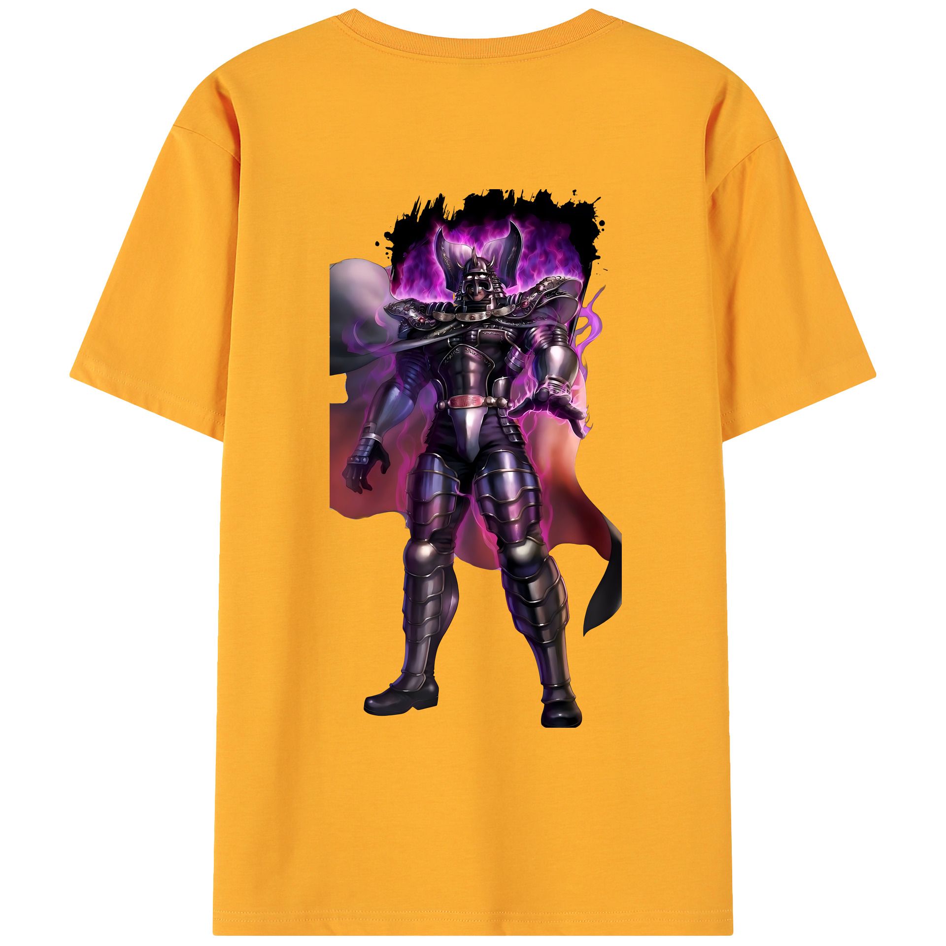 （画像用） 北斗の拳 Fist of the North Star 綿100％ メンズ半袖Tシャツ（バックプリント） 通気性