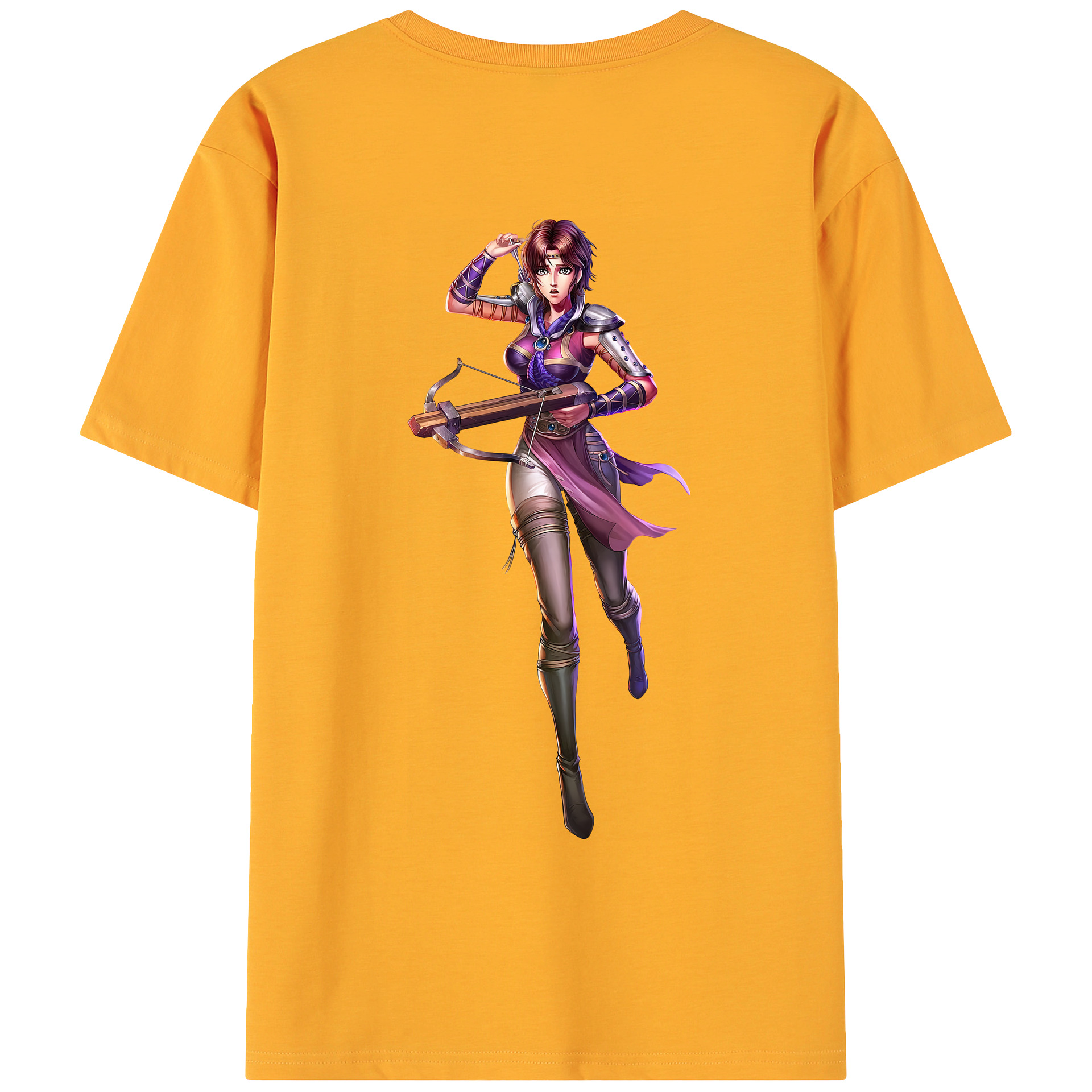 （画像用） 北斗の拳 Fist of the North Star 綿100％ メンズ半袖Tシャツ（バックプリント） 通気性