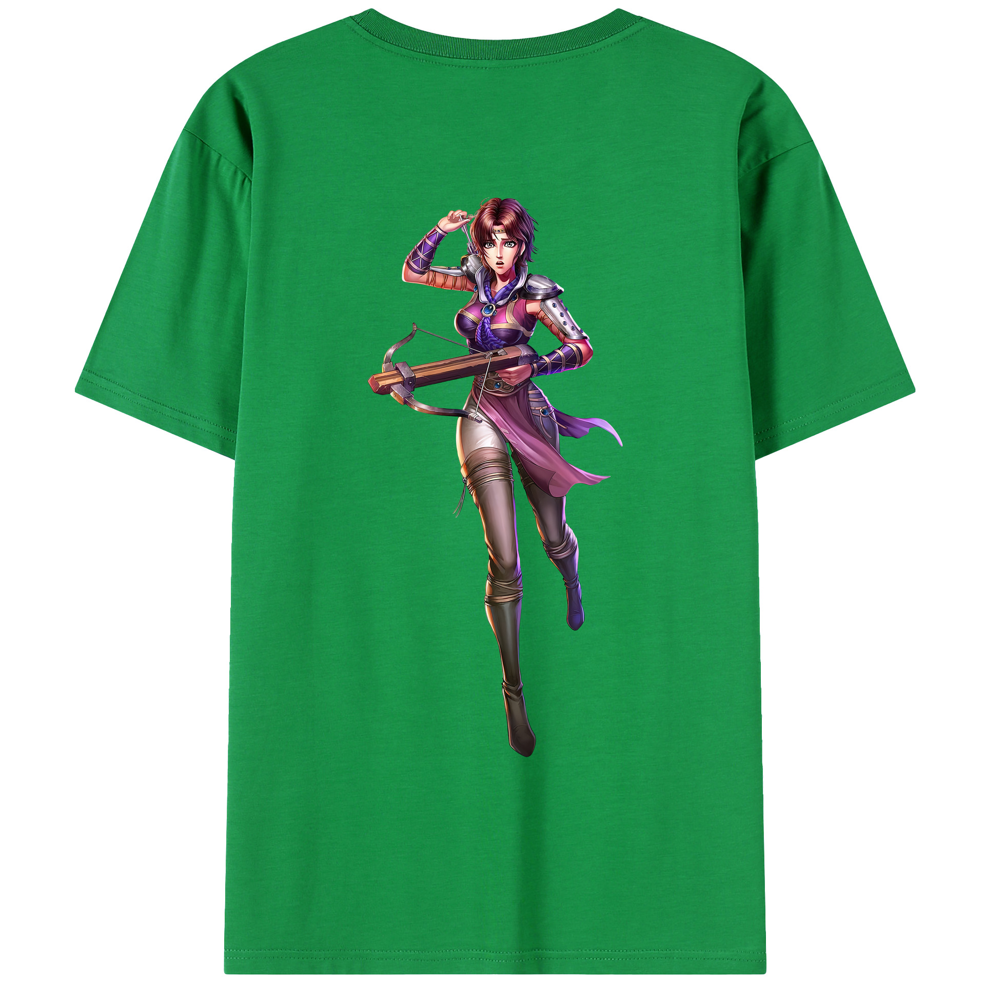 （画像用） 北斗の拳 Fist of the North Star 綿100％ メンズ半袖Tシャツ（バックプリント） 通気性