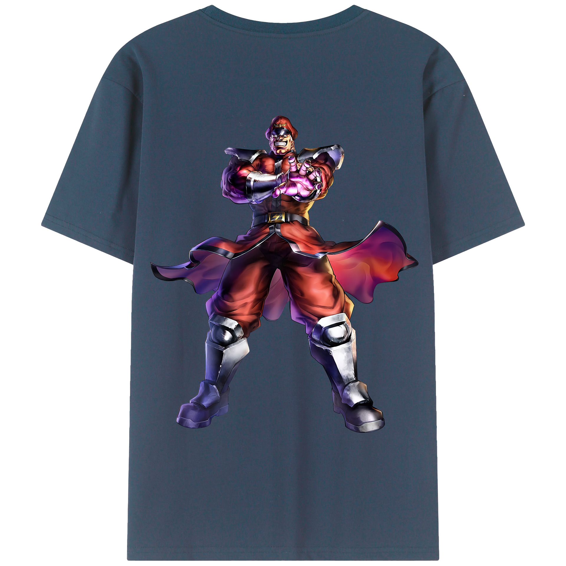 （画像用） 北斗の拳 Fist of the North Star 綿100％ メンズ半袖Tシャツ（バックプリント） 通気性