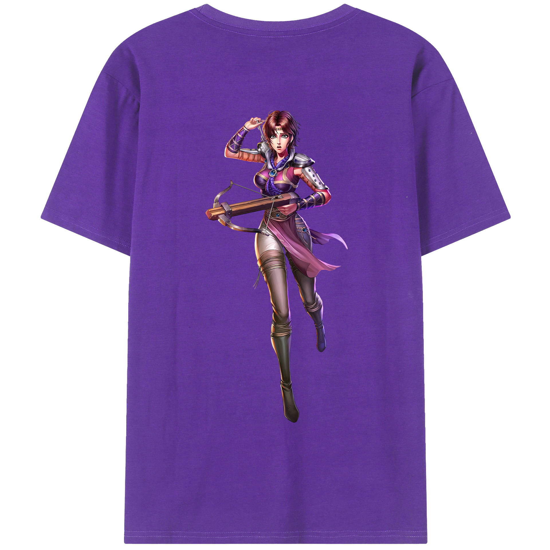 （画像用） 北斗の拳 Fist of the North Star 綿100％ メンズ半袖Tシャツ（バックプリント） 通気性
