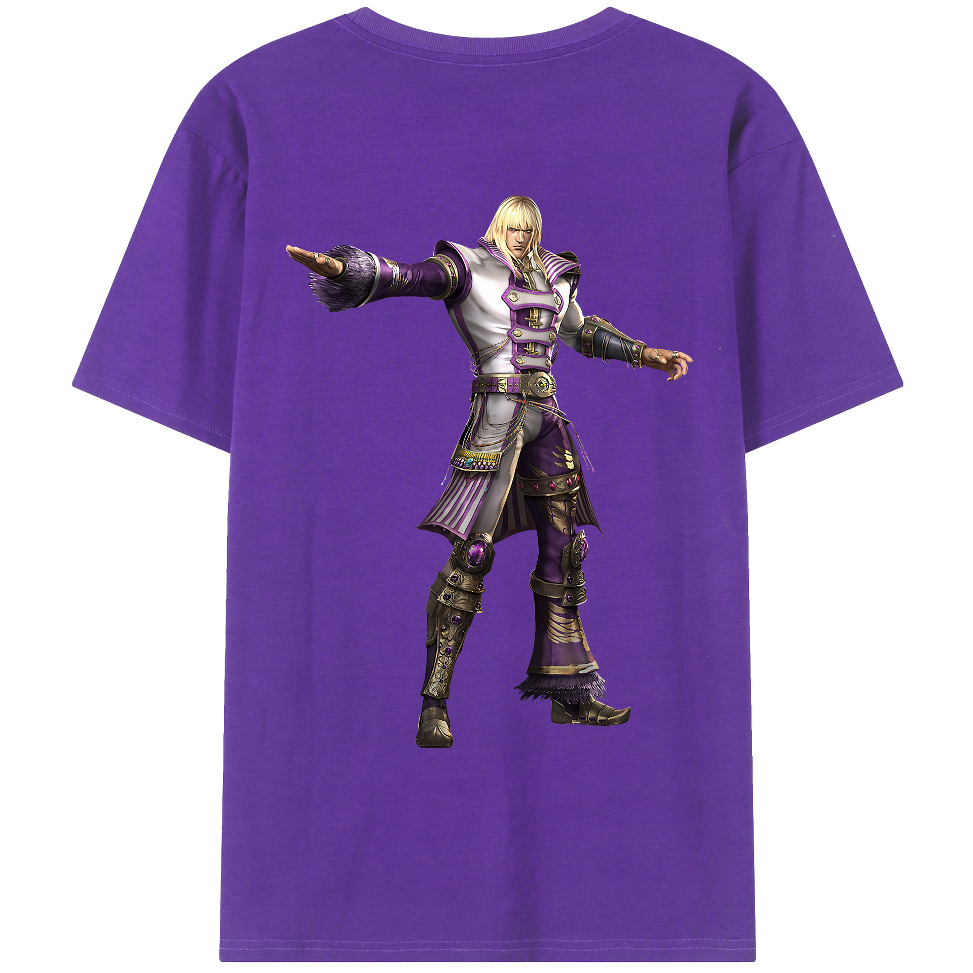 （画像用） 北斗の拳 Fist of the North Star 綿100％ メンズ半袖Tシャツ（バックプリント） 通気性