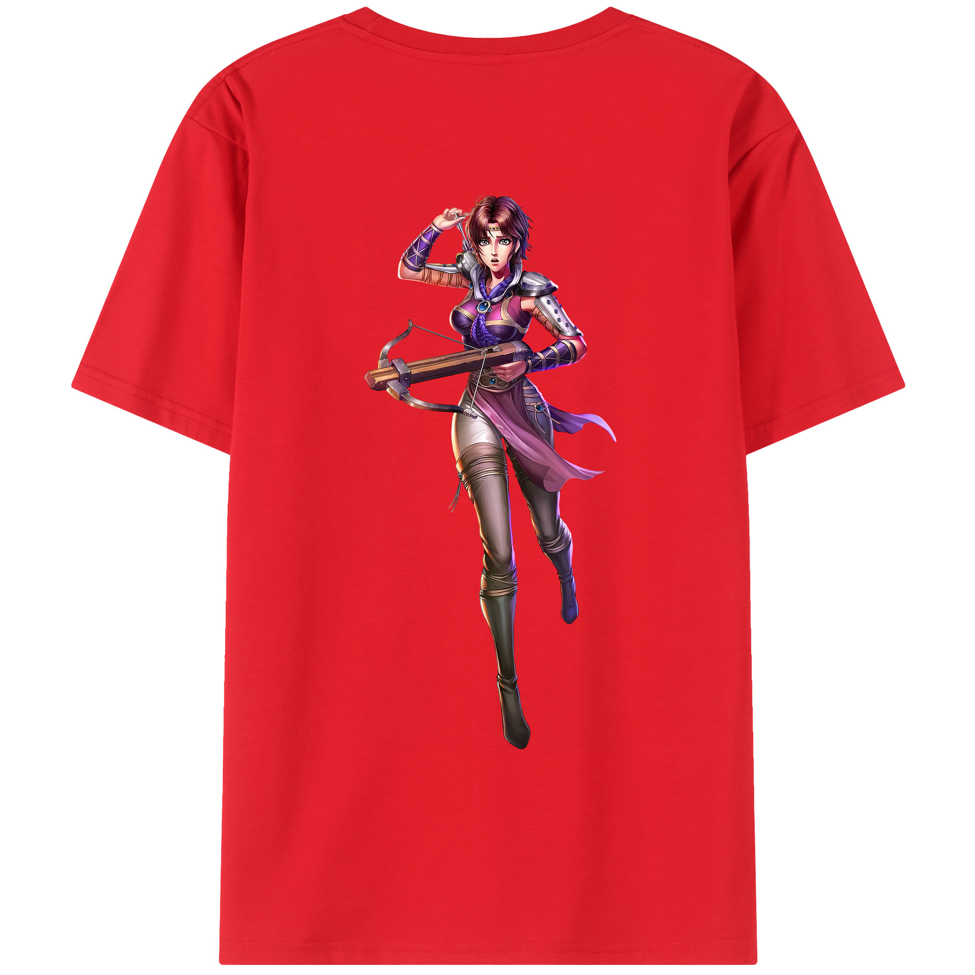 （画像用） 北斗の拳 Fist of the North Star 綿100％ メンズ半袖Tシャツ（バックプリント） 通気性
