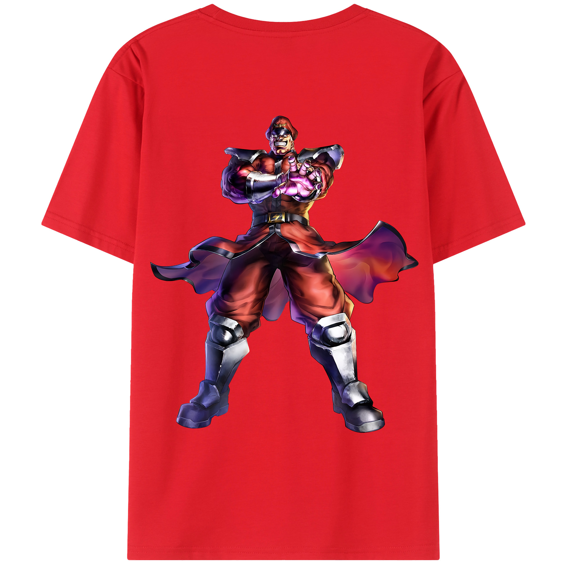 （画像用） 北斗の拳 Fist of the North Star 綿100％ メンズ半袖Tシャツ（バックプリント） 通気性