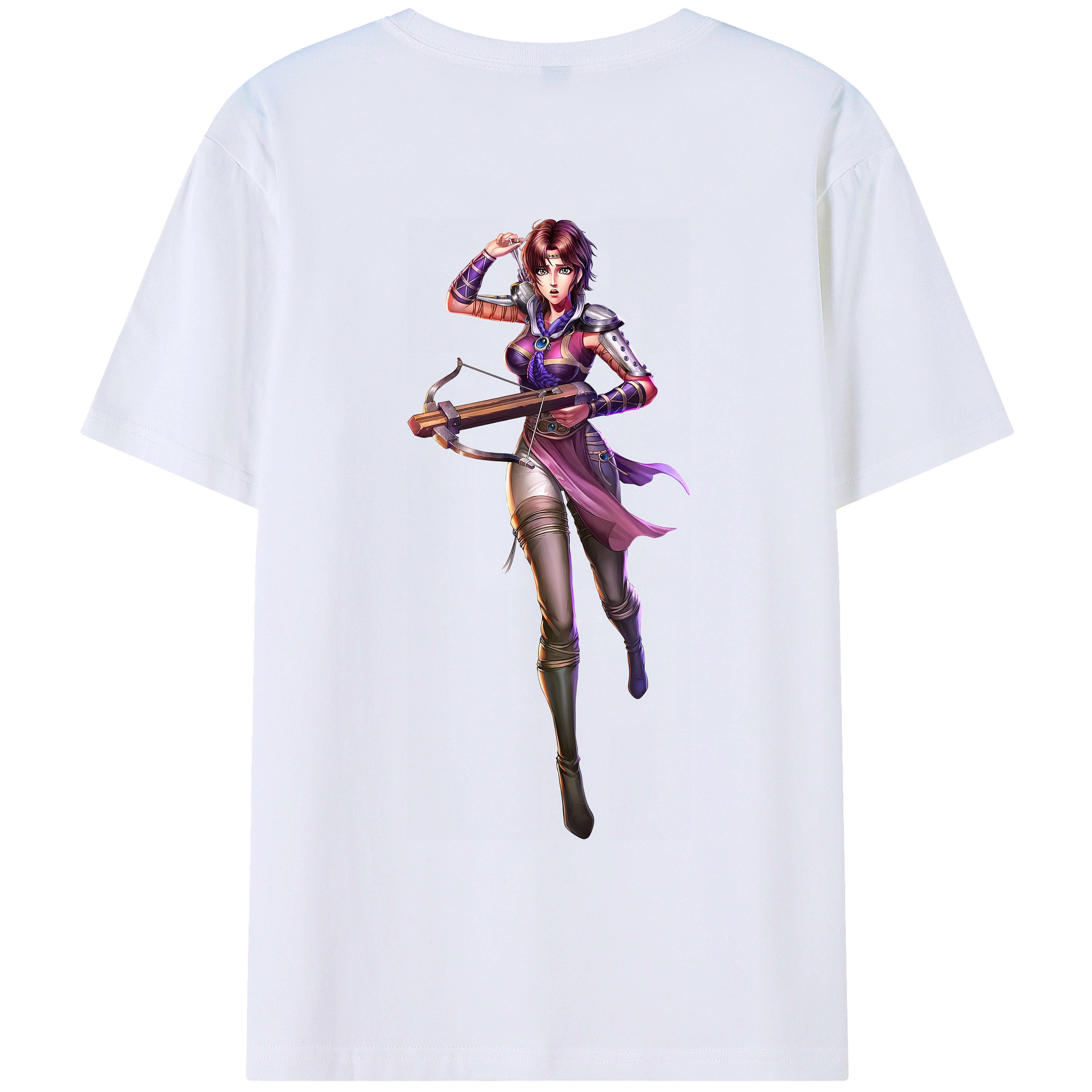 （画像用） 北斗の拳 Fist of the North Star 綿100％ メンズ半袖Tシャツ（バックプリント） 通気性
