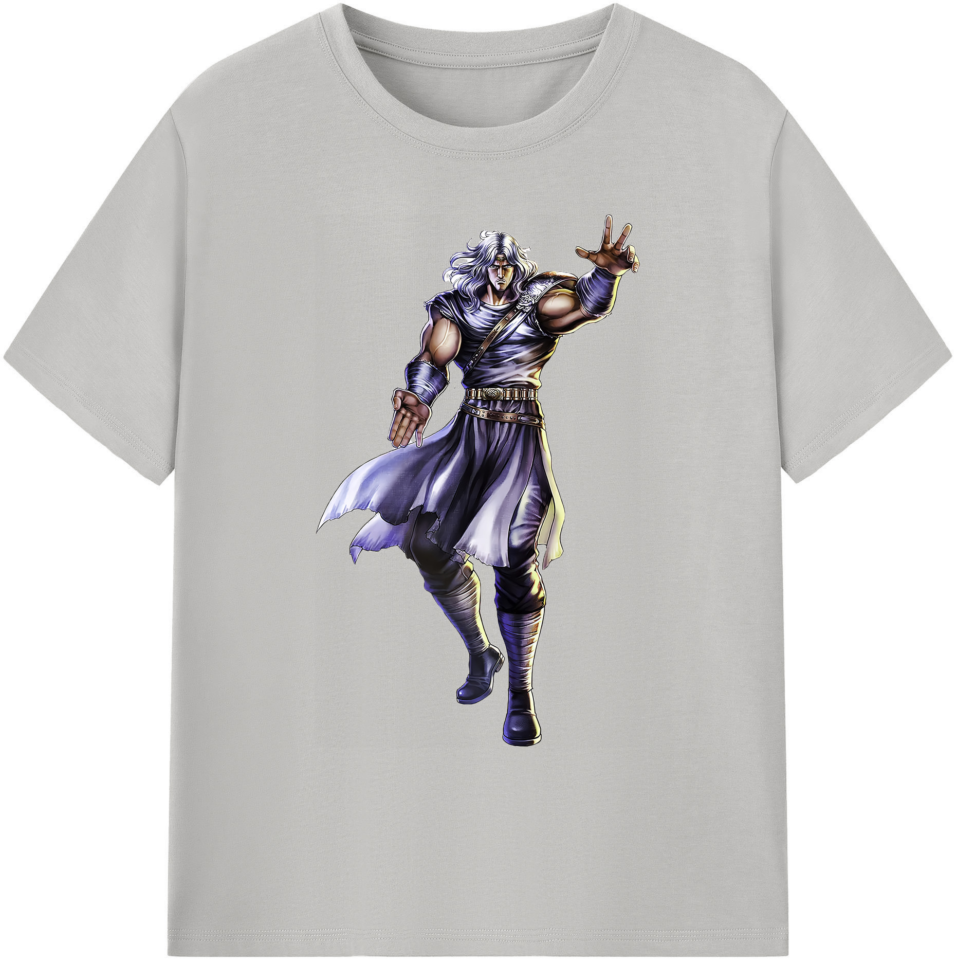 （画像用） 北斗の拳 Fist of the North Star 綿100％ メンズ半袖Tシャツ｜肌触りやわらか＆通気性