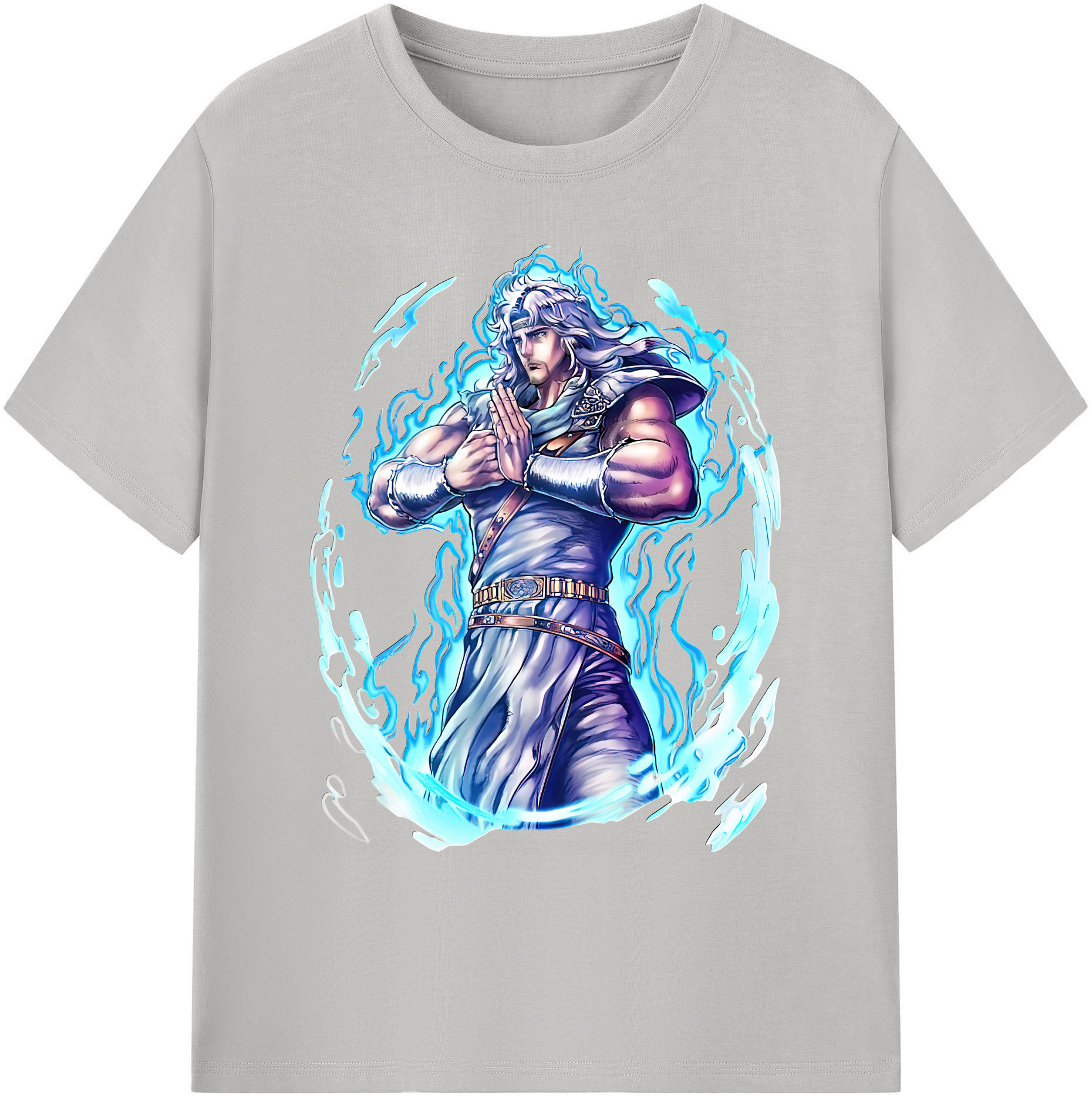 （画像用） 北斗の拳 Fist of the North Star 綿100％ メンズ半袖Tシャツ｜肌触りやわらか＆通気性