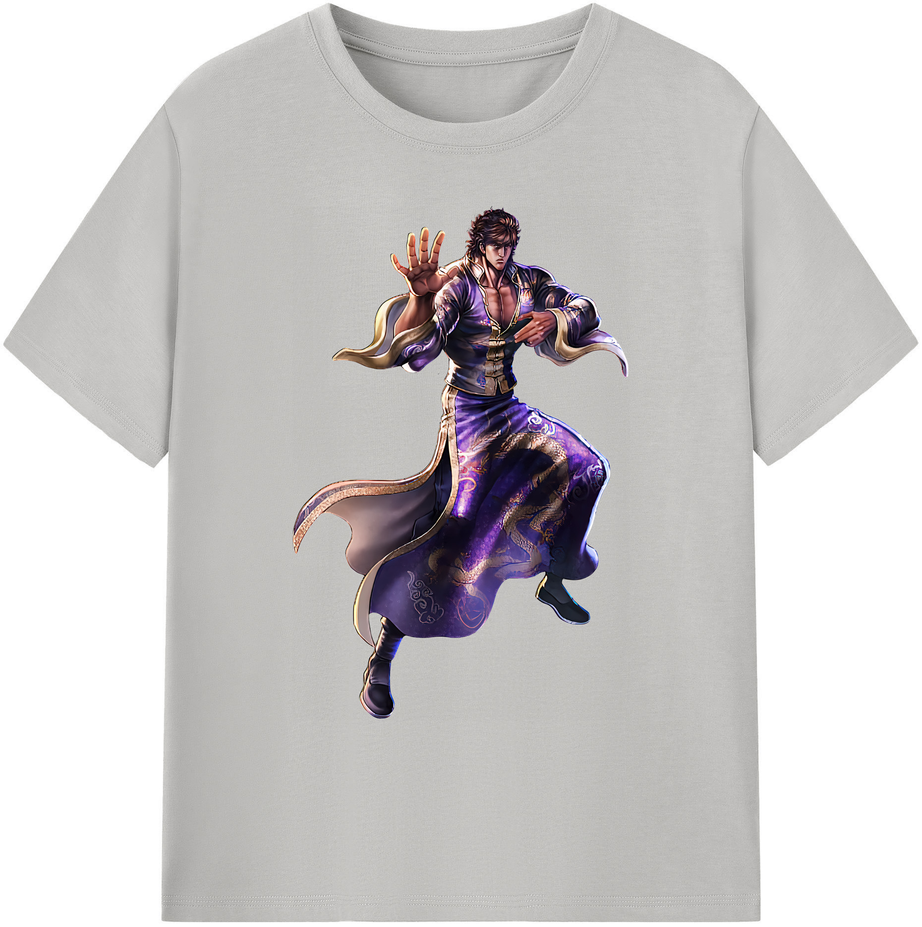 （画像用） 北斗の拳 Fist of the North Star 綿100％ メンズ半袖Tシャツ｜肌触りやわらか＆通気性