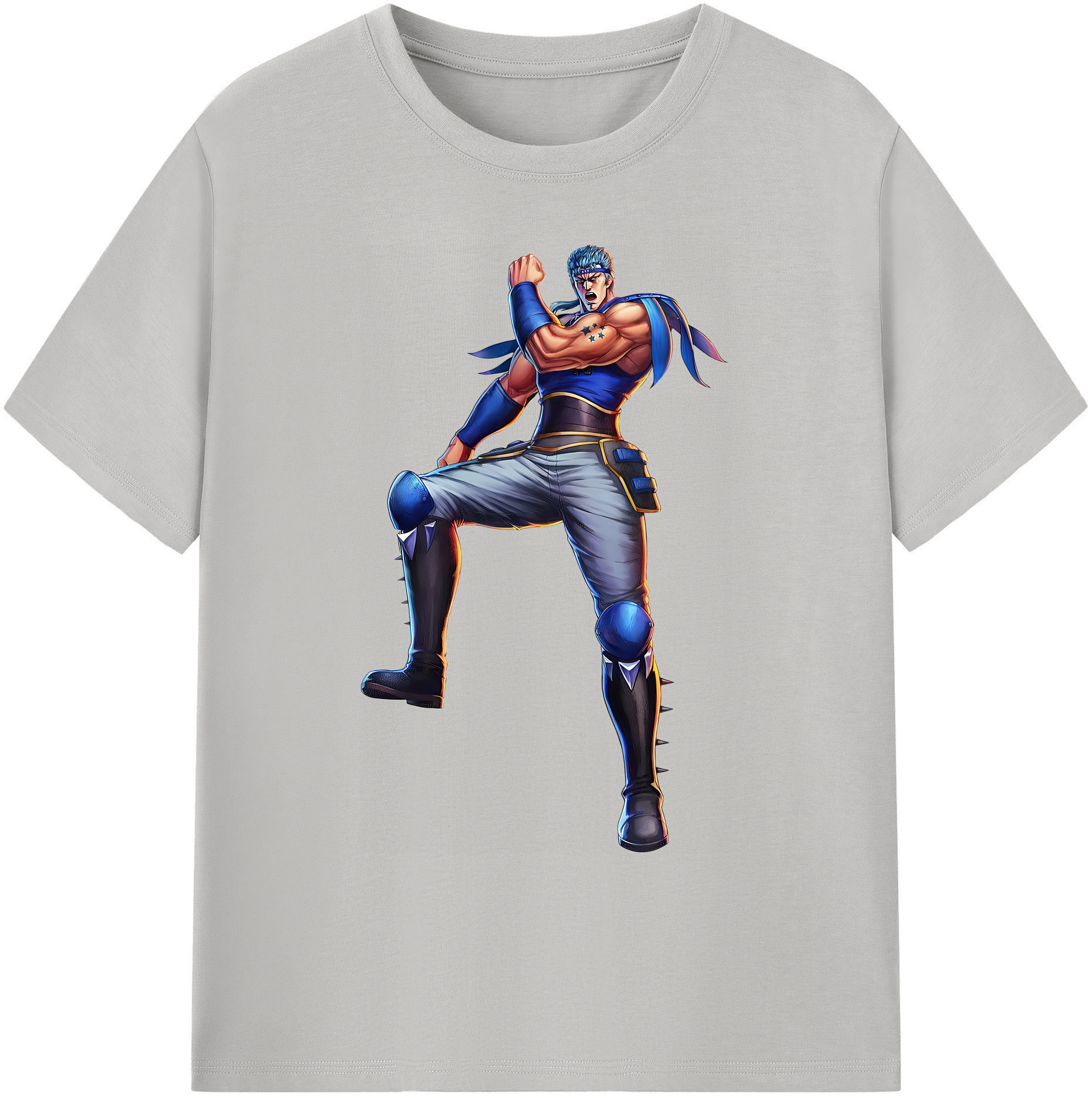 （画像用） 北斗の拳 Fist of the North Star 綿100％ メンズ半袖Tシャツ｜肌触りやわらか＆通気性