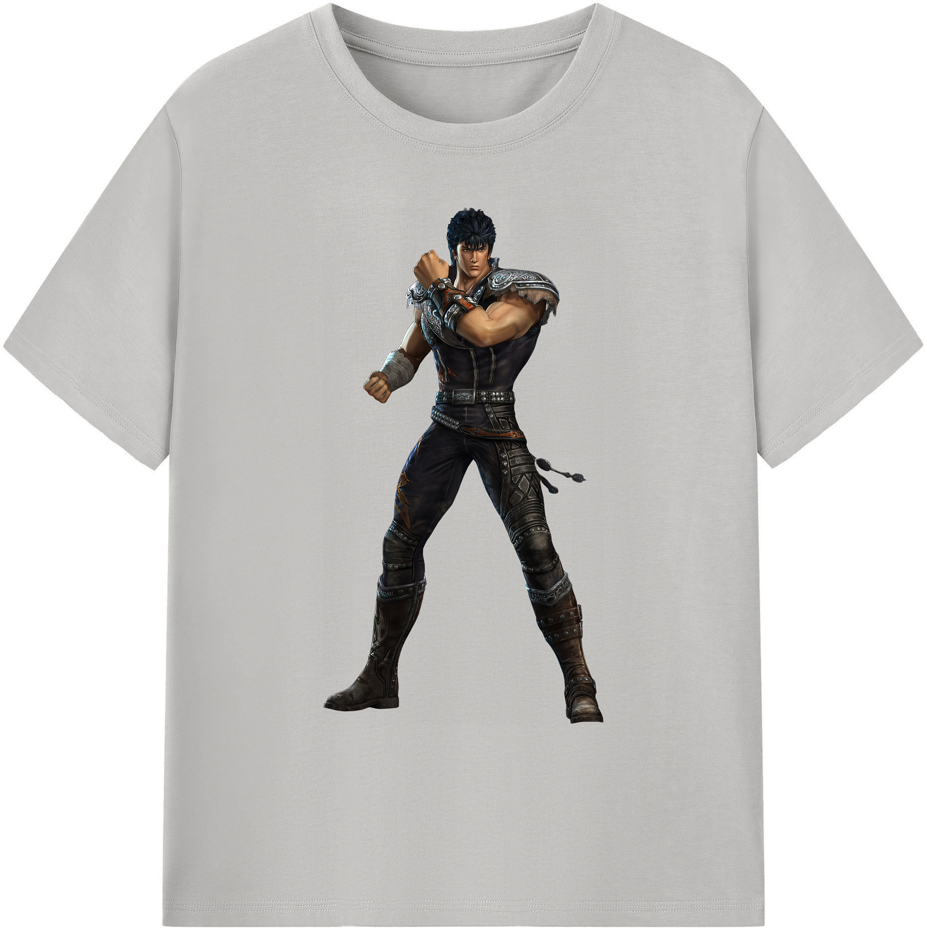（画像用） 北斗の拳 Fist of the North Star 綿100％ メンズ半袖Tシャツ｜肌触りやわらか＆通気性