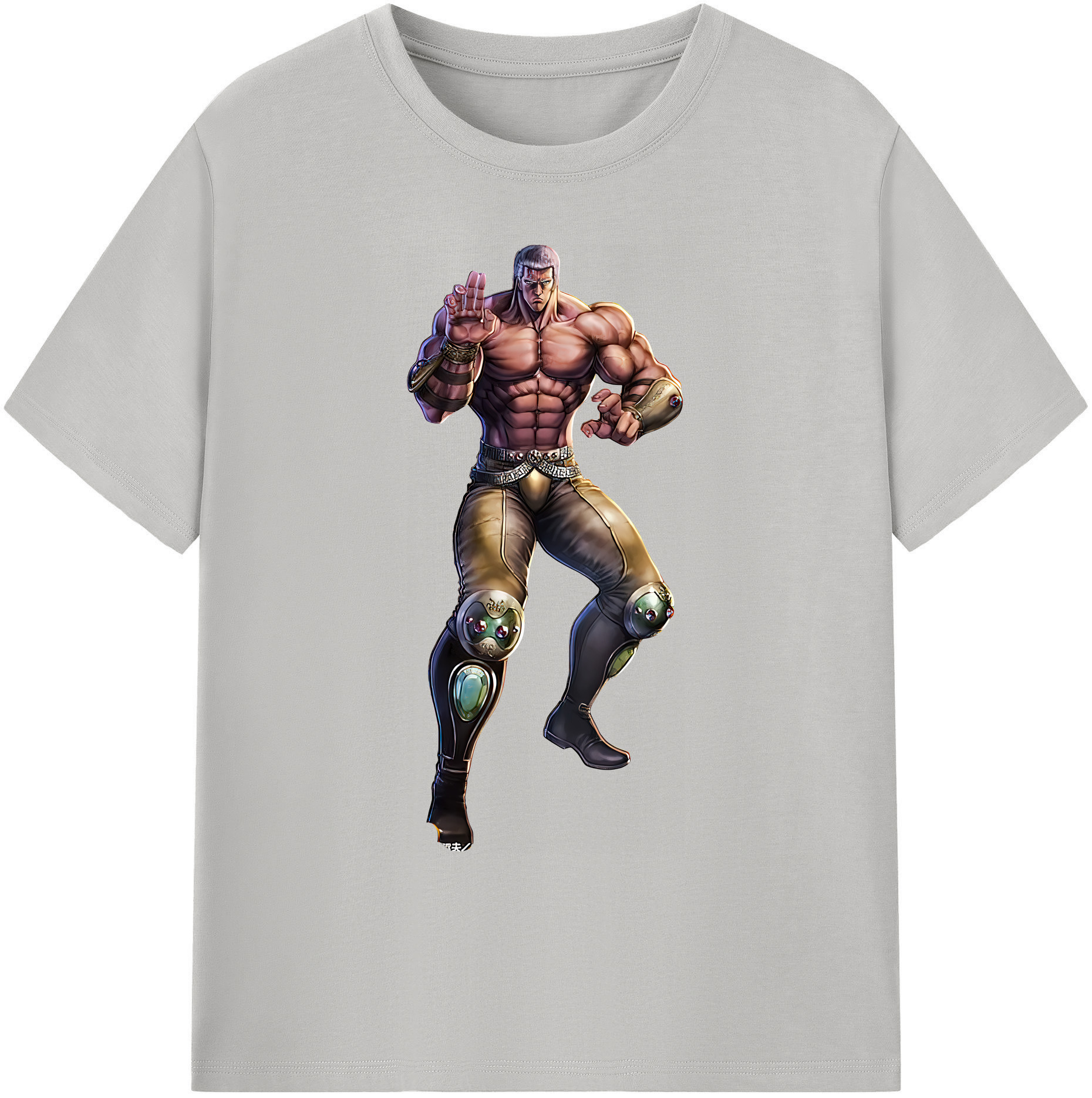 （画像用） 北斗の拳 Fist of the North Star 綿100％ メンズ半袖Tシャツ｜肌触りやわらか＆通気性