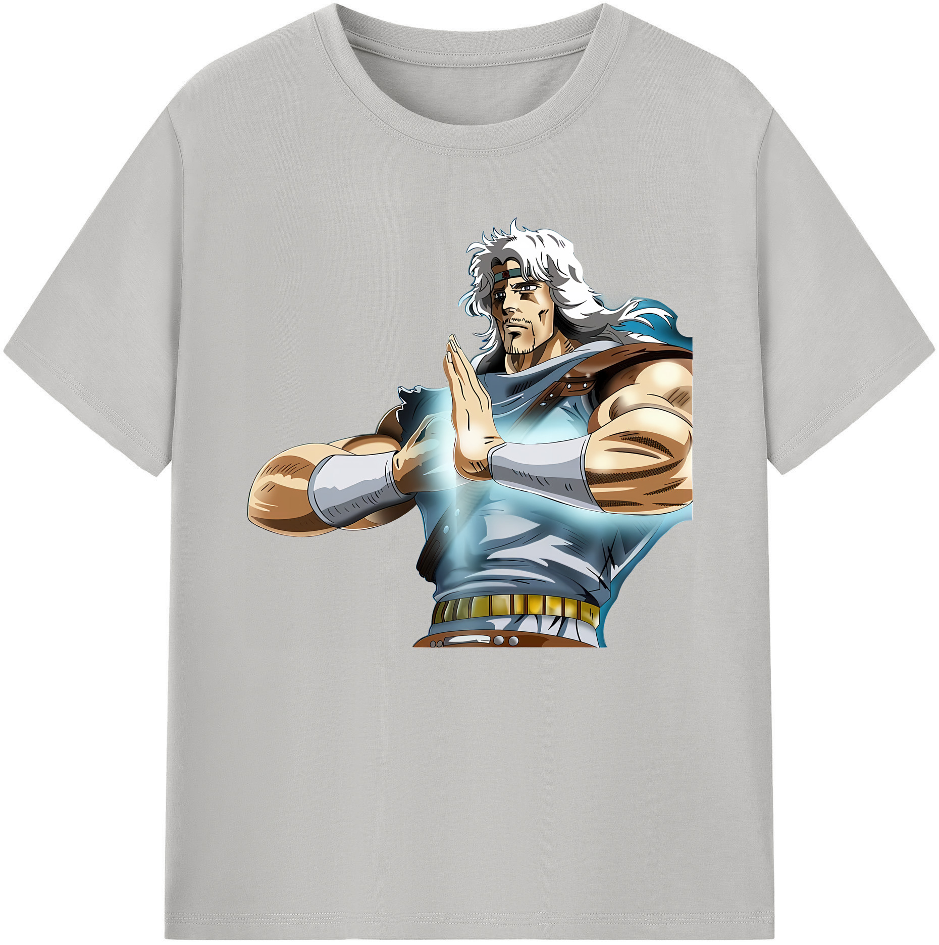 （画像用） 北斗の拳 Fist of the North Star 綿100％ メンズ半袖Tシャツ｜肌触りやわらか＆通気性