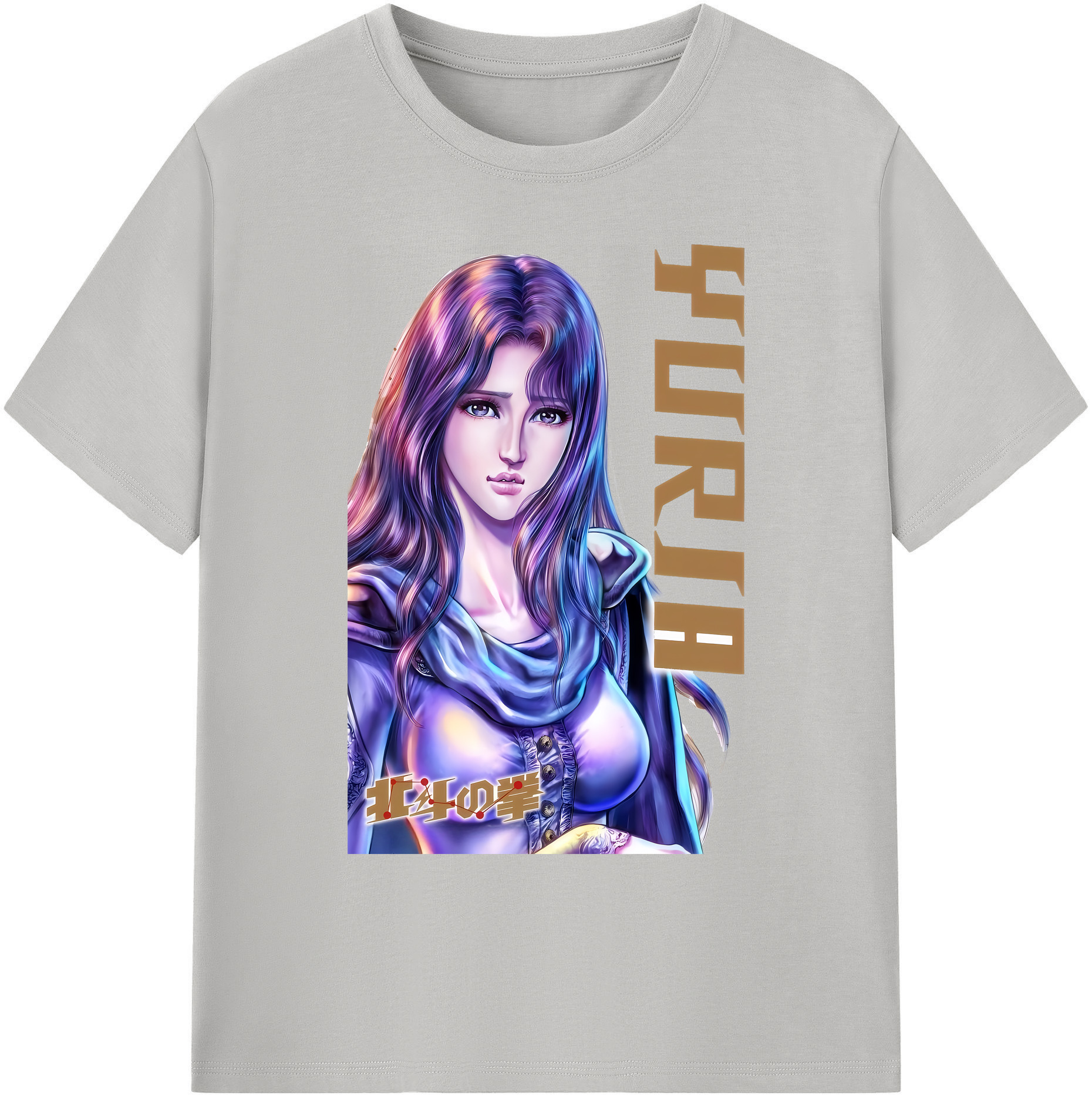 （画像用） 北斗の拳 Fist of the North Star 綿100％ メンズ半袖Tシャツ｜肌触りやわらか＆通気性