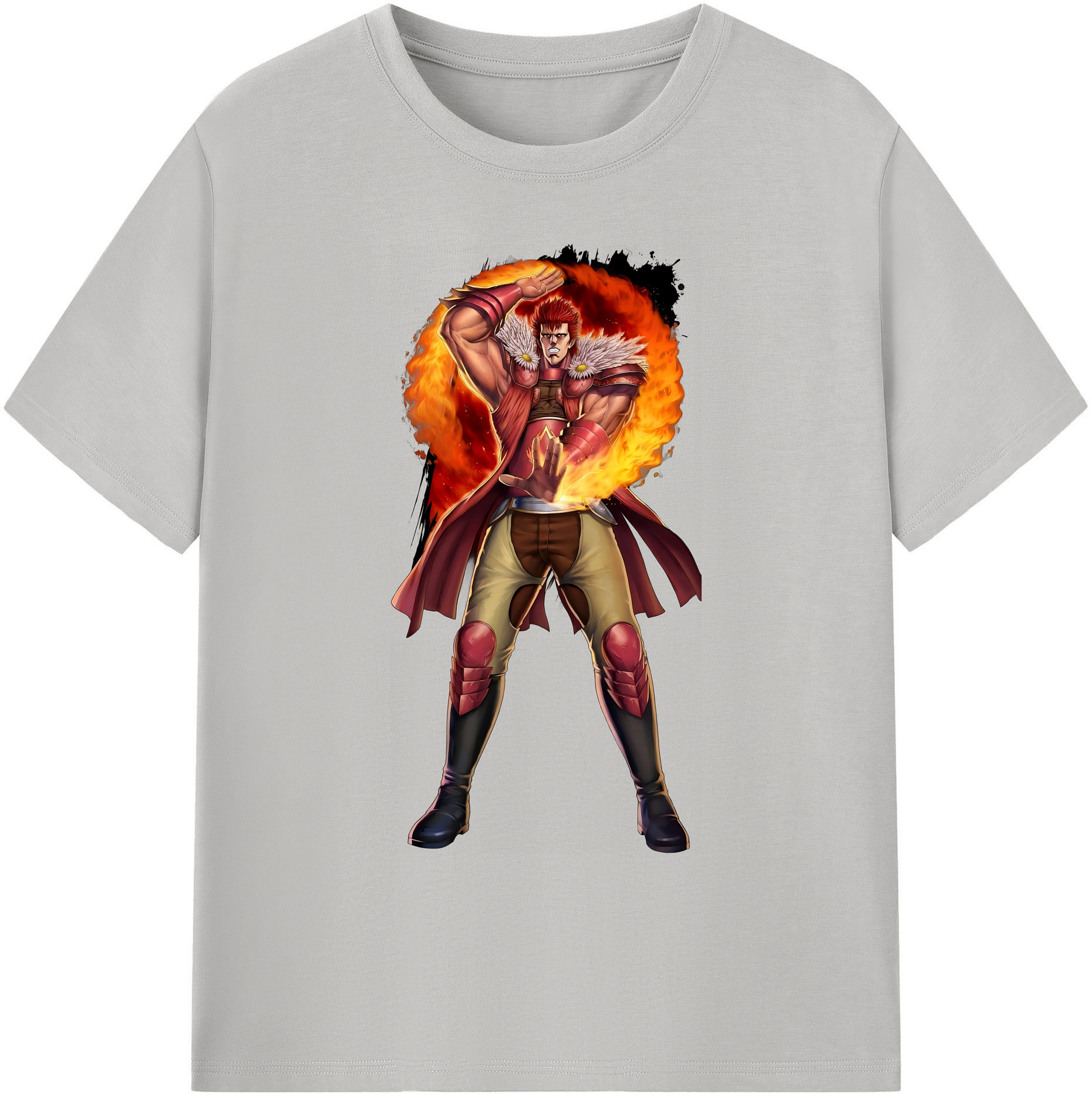 （画像用） 北斗の拳 Fist of the North Star 綿100％ メンズ半袖Tシャツ｜肌触りやわらか＆通気性