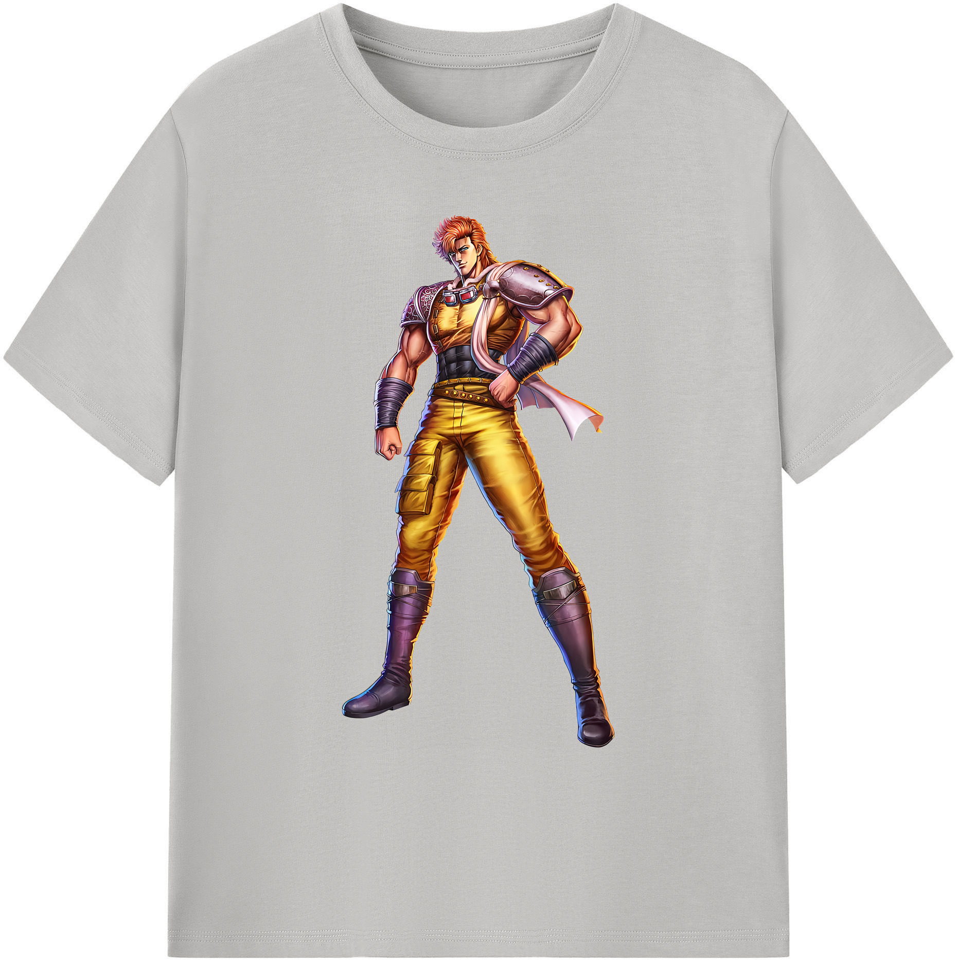 （画像用） 北斗の拳 Fist of the North Star 綿100％ メンズ半袖Tシャツ｜肌触りやわらか＆通気性