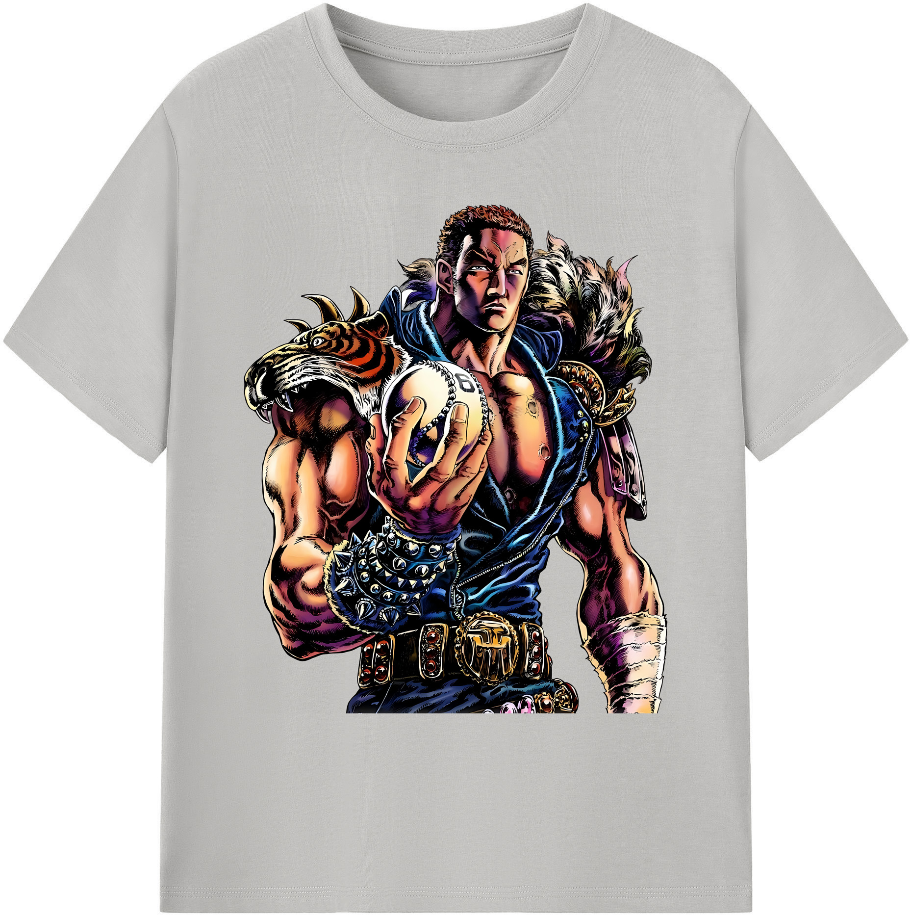 （画像用） 北斗の拳 Fist of the North Star 綿100％ メンズ半袖Tシャツ｜肌触りやわらか＆通気性