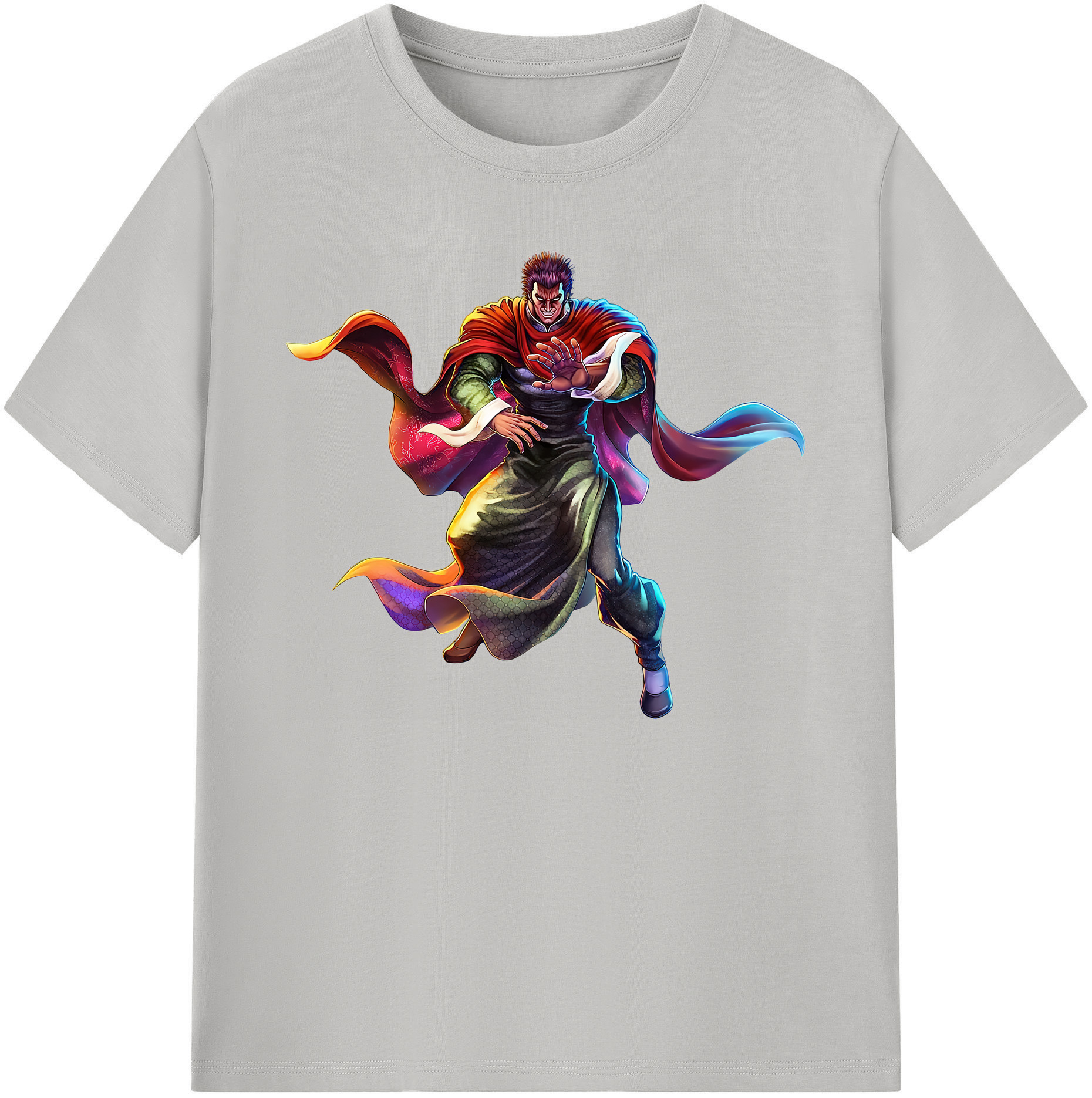 （画像用） 北斗の拳 Fist of the North Star 綿100％ メンズ半袖Tシャツ｜肌触りやわらか＆通気性