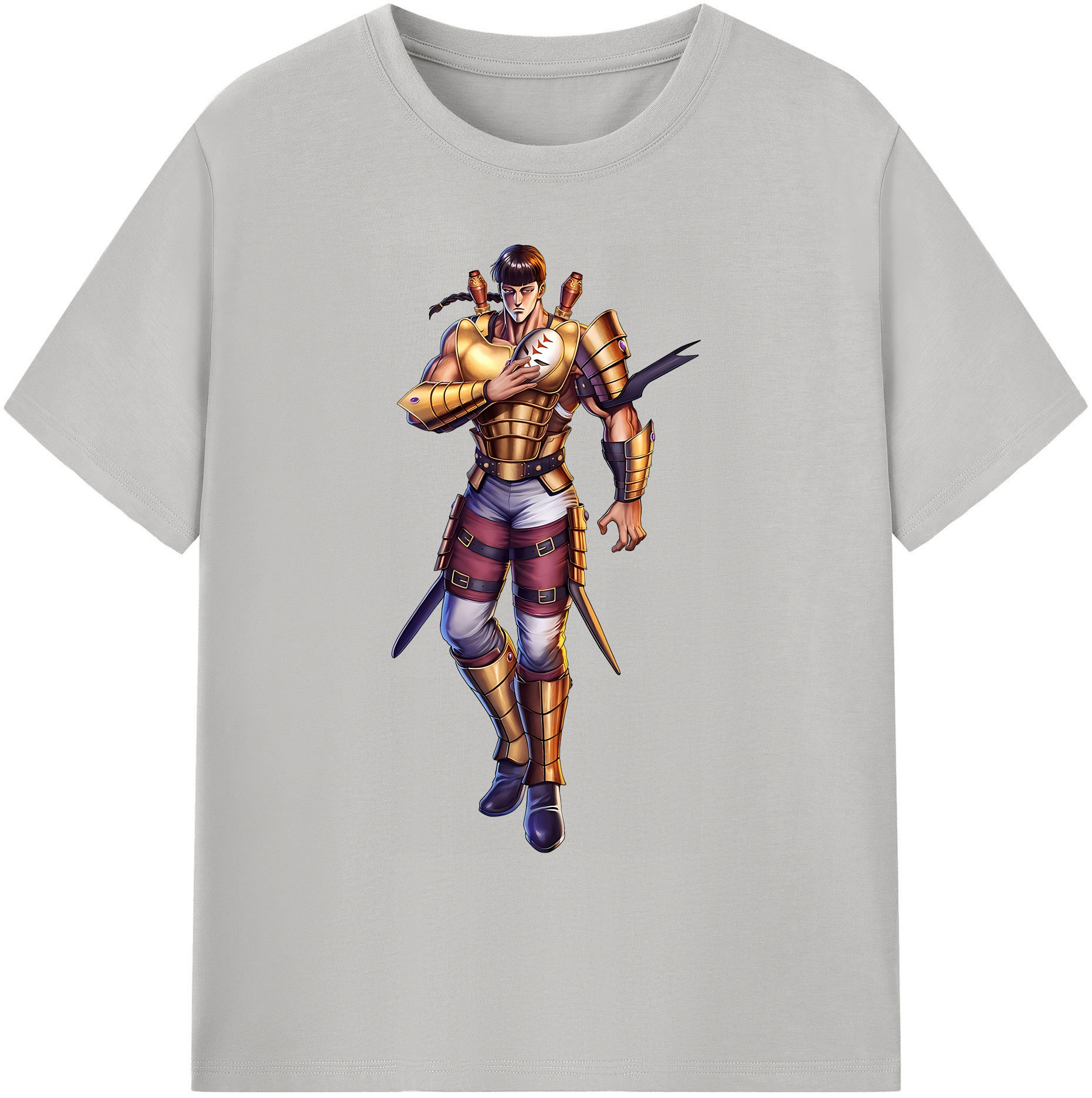 （画像用） 北斗の拳 Fist of the North Star 綿100％ メンズ半袖Tシャツ｜肌触りやわらか＆通気性