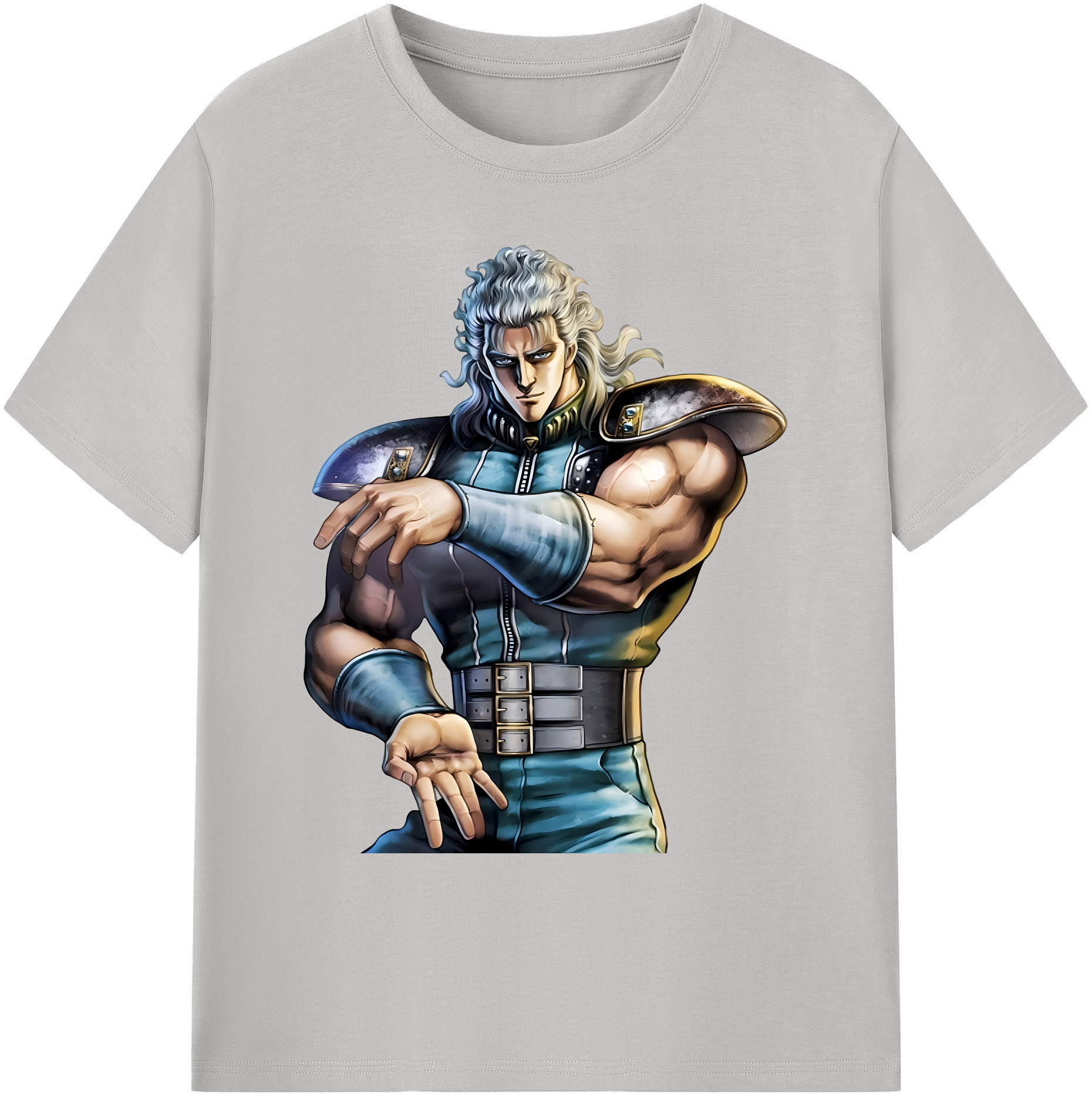 （画像用） 北斗の拳 Fist of the North Star 綿100％ メンズ半袖Tシャツ｜肌触りやわらか＆通気性