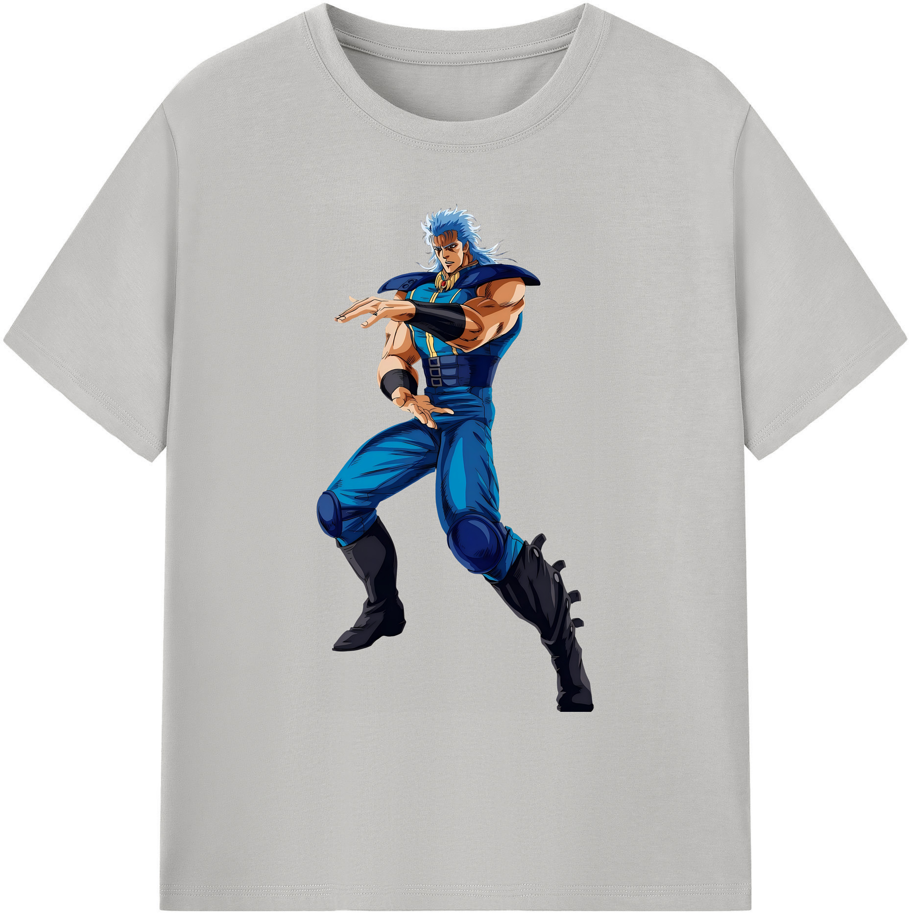 （画像用） 北斗の拳 Fist of the North Star 綿100％ メンズ半袖Tシャツ｜肌触りやわらか＆通気性