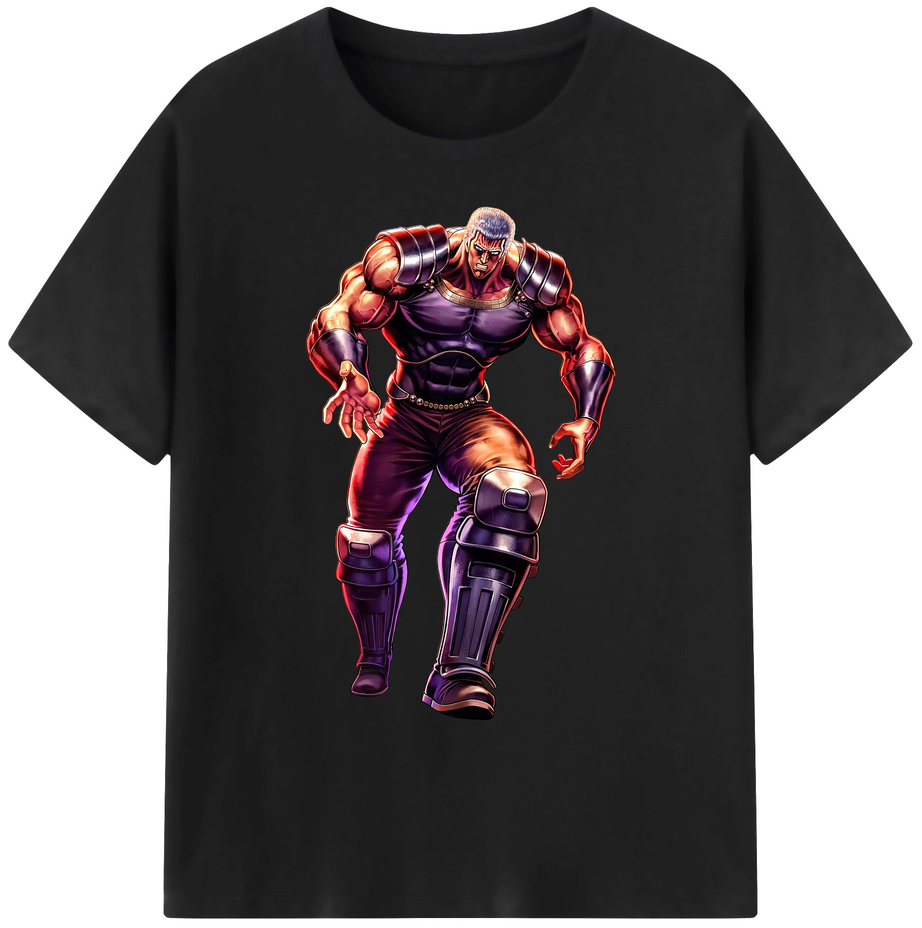 （画像用） 北斗の拳 Fist of the North Star 綿100％ メンズ半袖Tシャツ｜肌触りやわらか＆通気性